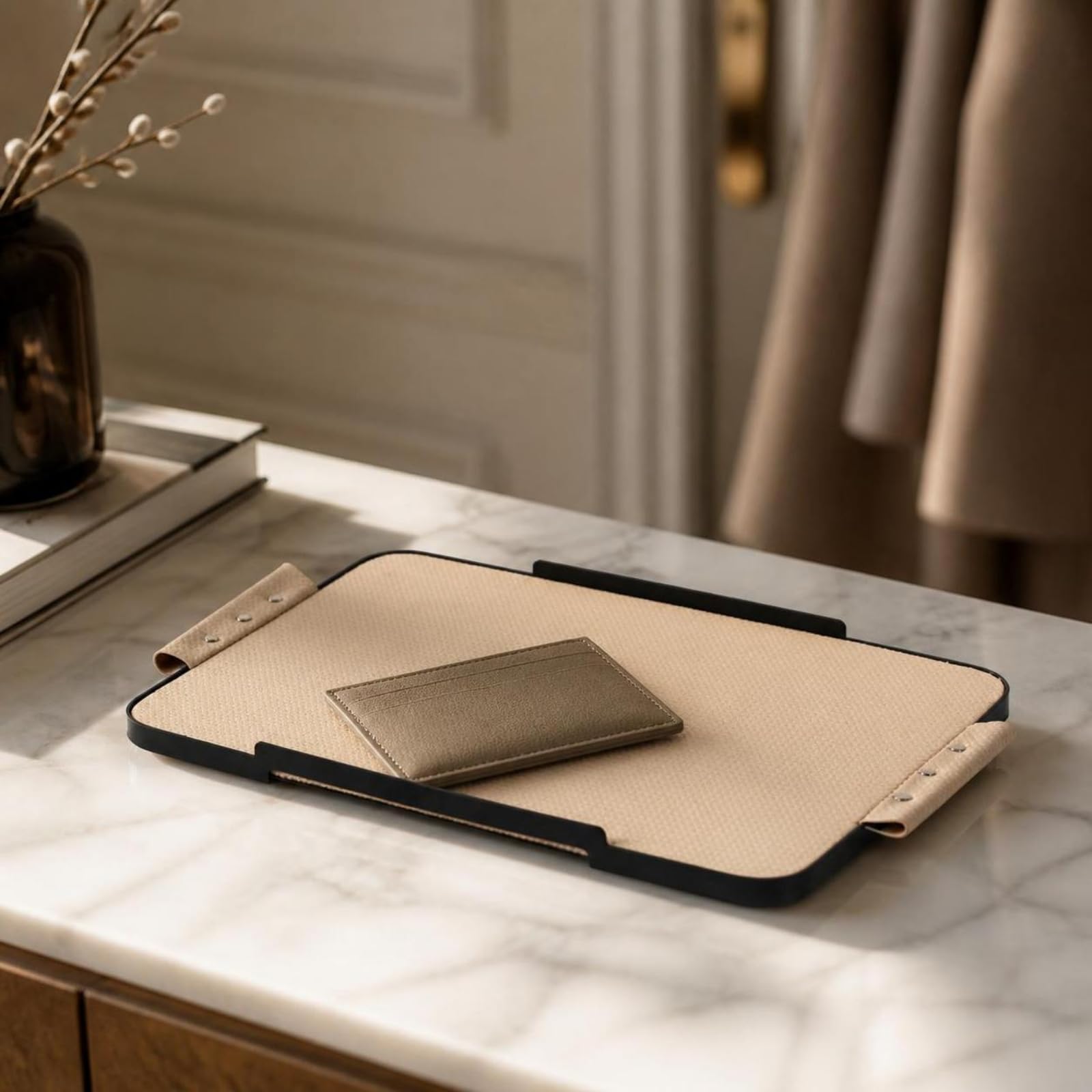 Gralara Banja Versátil Banja Organizadora con Resistente para Escritorio, Consola