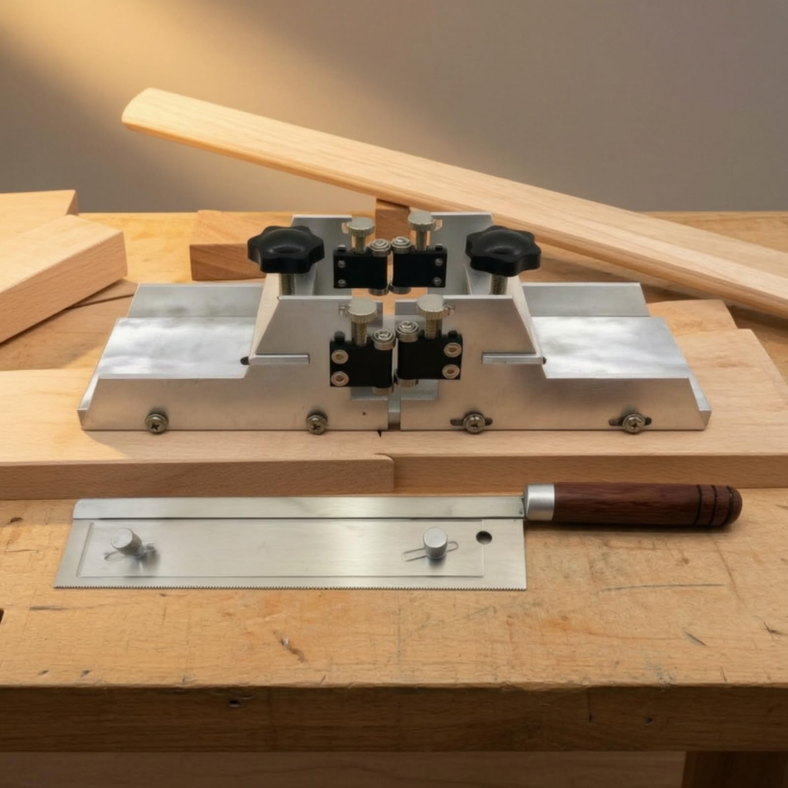 Seghetto da Traforo con Manico in Legno Manuale Seghetto Ergonomico Utensile per Artigiani, Laboratorio