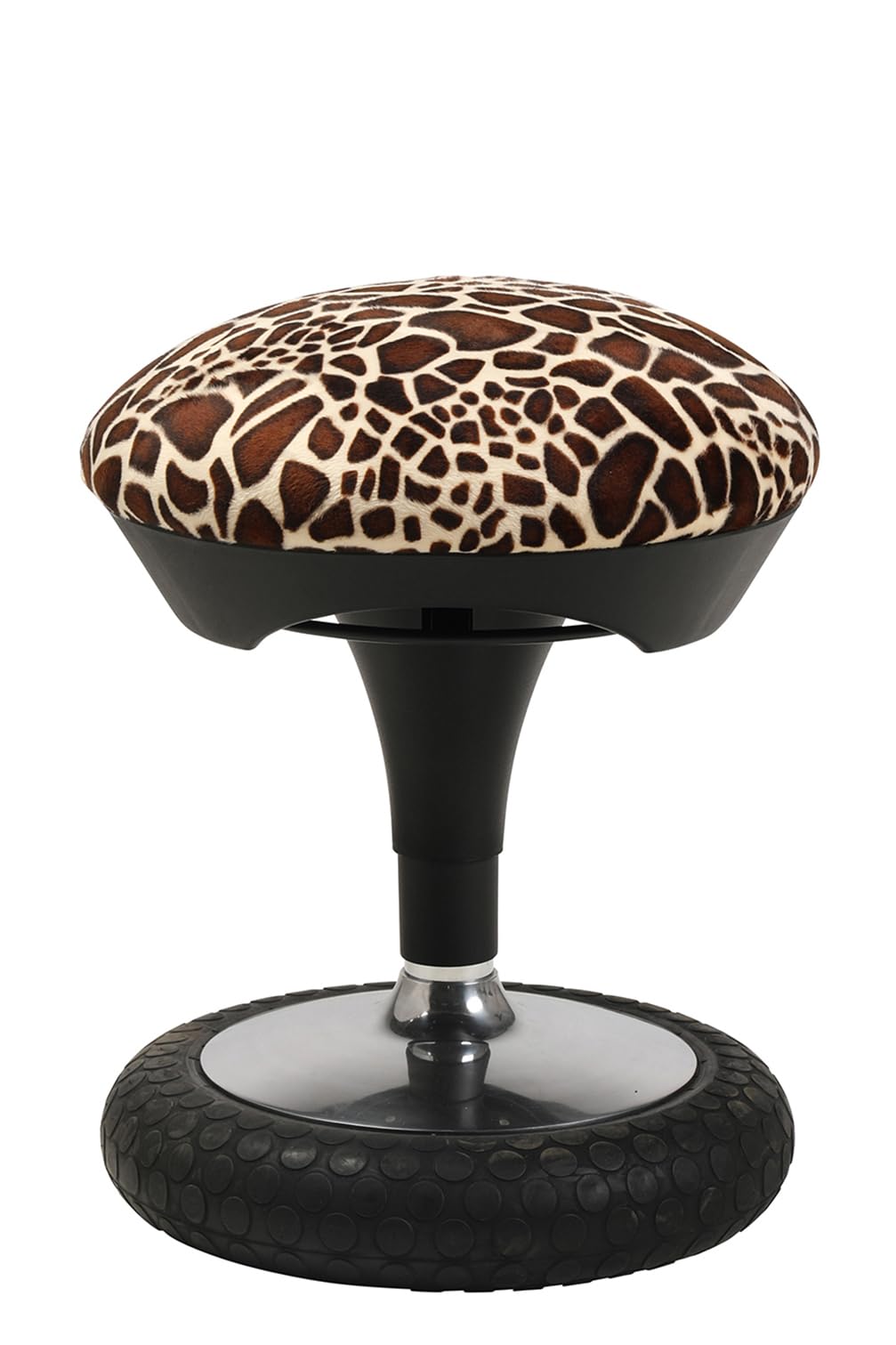TOPSTAR Sitness 20 Animal Collection - Sgabello ergonomico da lavoro girevole, con effetto oscillante, giraffa