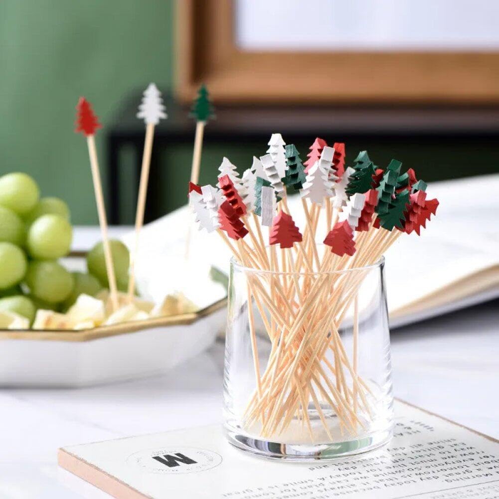 Pic A Brochette 100 Pieces Pique Aperitif De Noël,Bâtonnets De Cocktail De Noël Avec 14 Piques Apéritifs Noël Bois Pic A Brochette 100 Pieces Pique Aperitif De Noël,Bâtonnets De Cocktail De Noël Avec 14 Piques Apéritifs Noël Bois