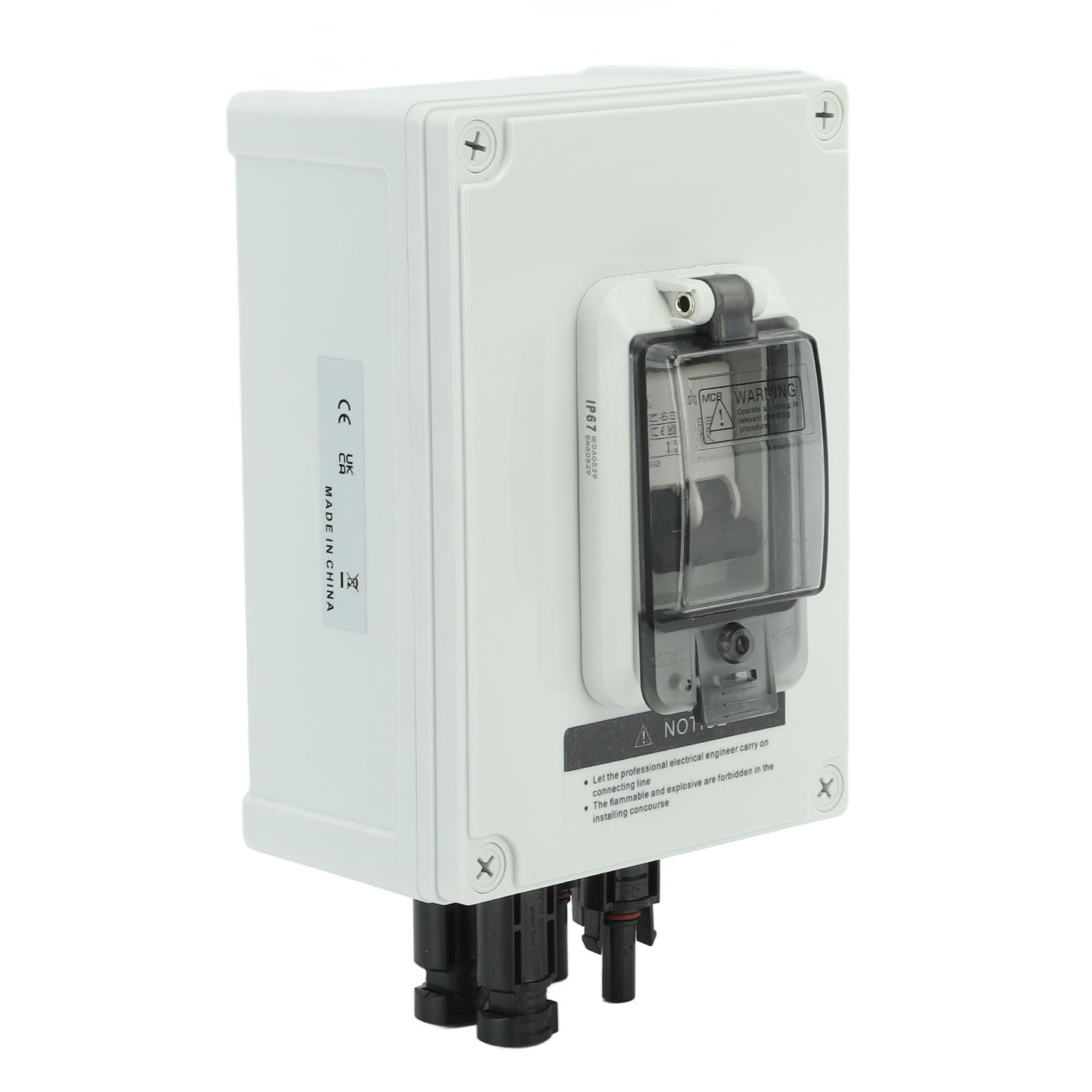 Scatola interruttore miniaturizzato da 40 A AC DC 2P Sezionatore solare non polarizzato, protezione elettrica impermeabile IP67 per sistemi fotovoltaici e applicazioni di