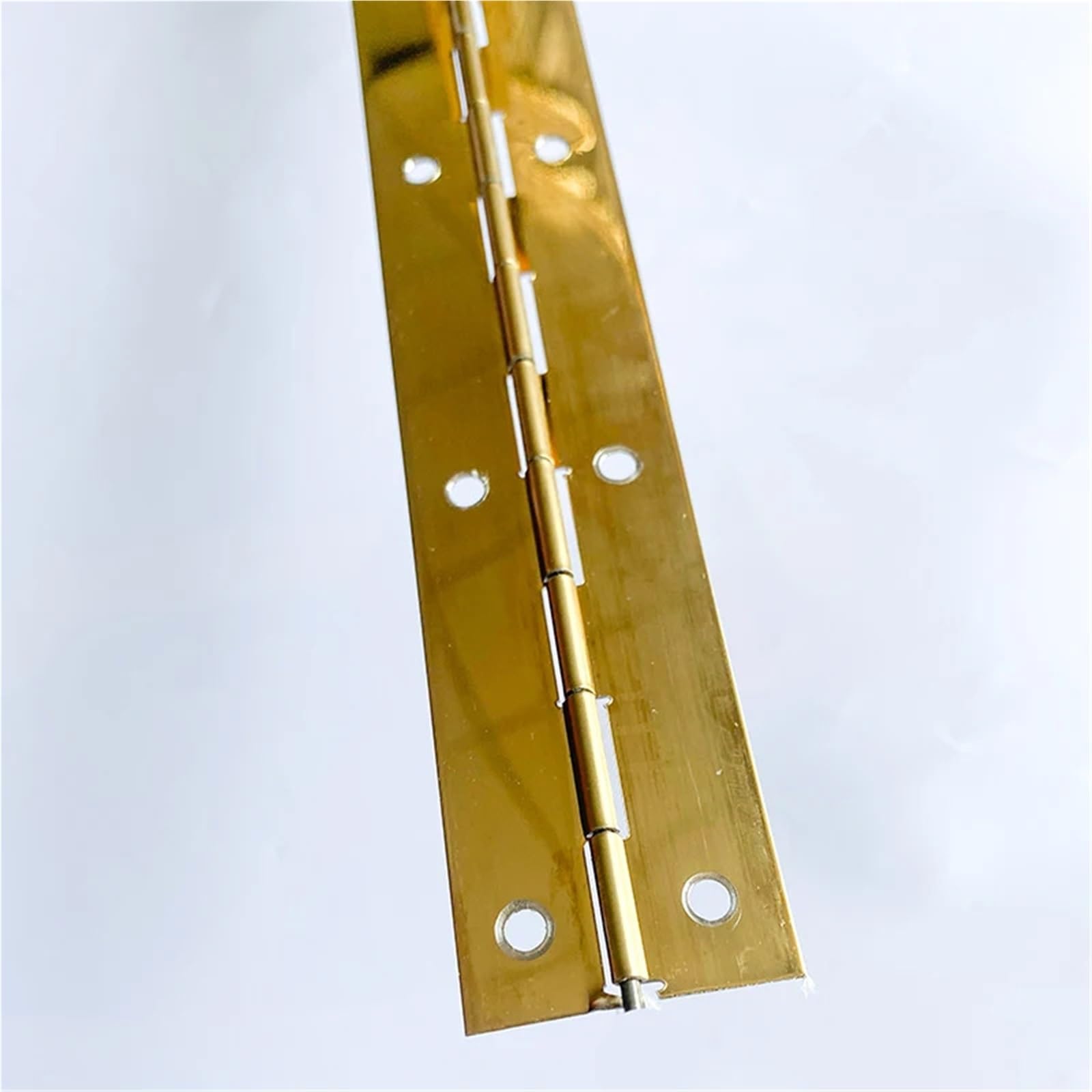 Bisagras de piano continuas de acero inoxidable de 3,5 m, resistentes, for puertas de armarios, herrajes for muebles, 1 unidad(Golden)