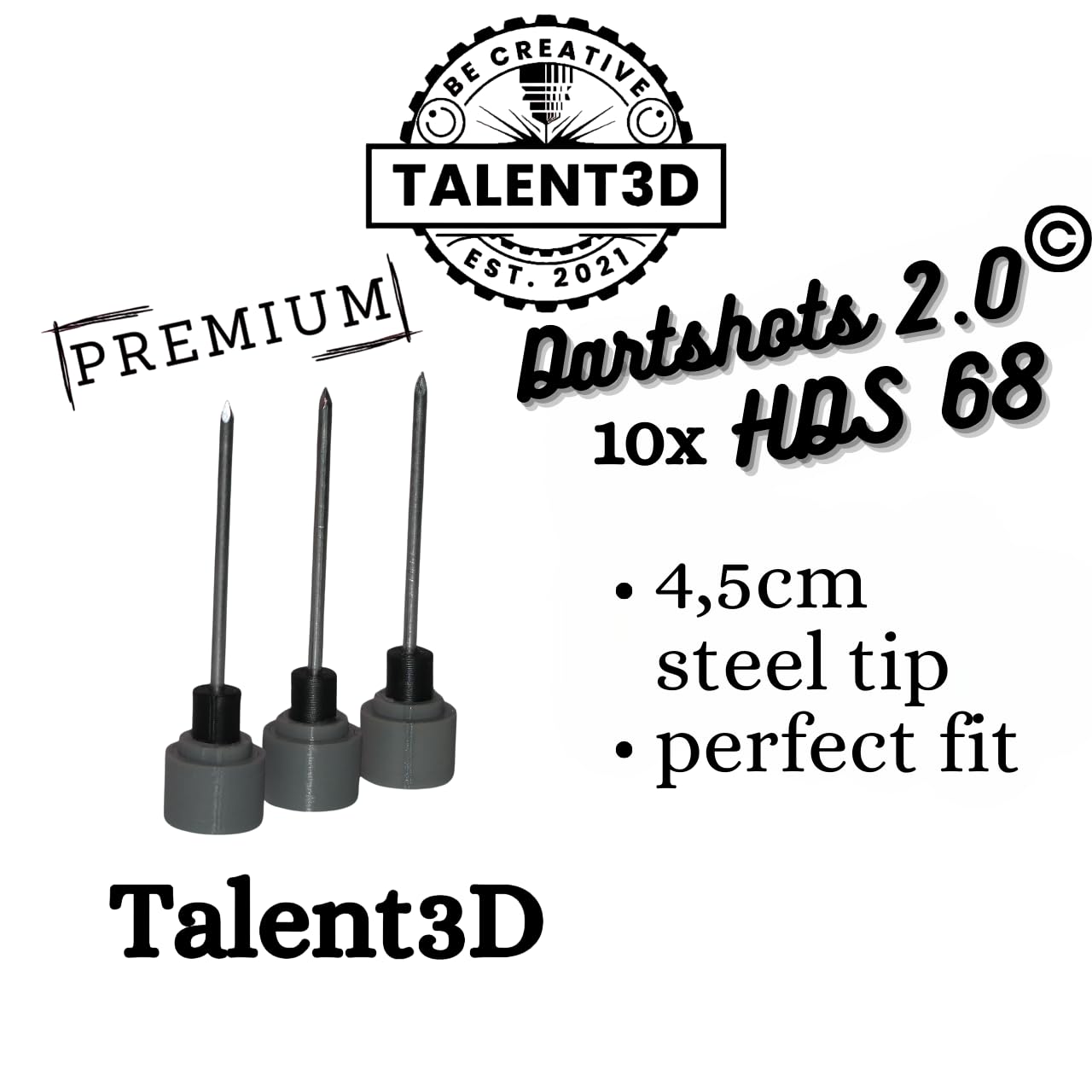 HDS68 - Freccette 2.0 Cal.68 per munizioni