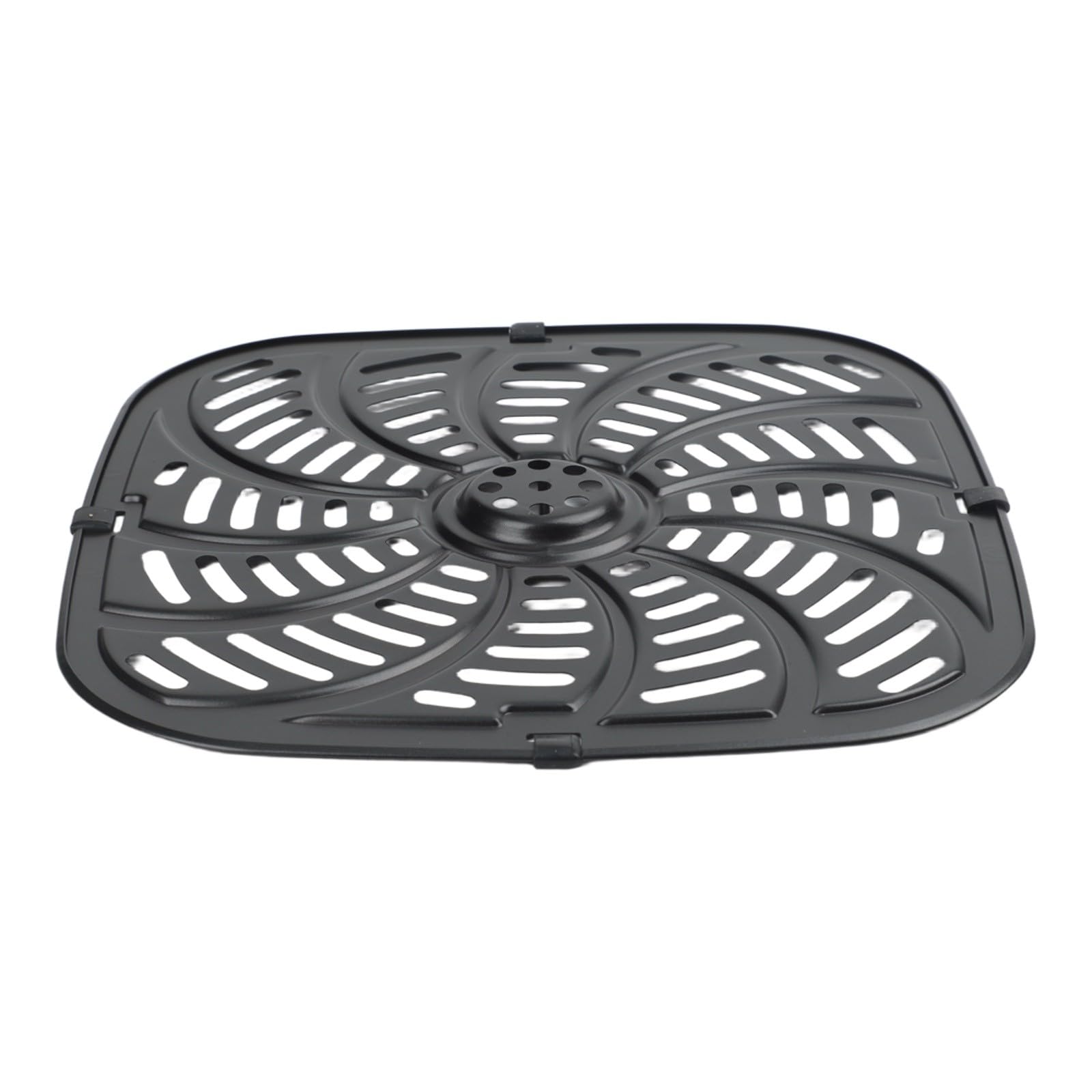 Plateau pour friteuse à air 24,5 x 25 cm de qualité supérieure avec finitions silicone noir