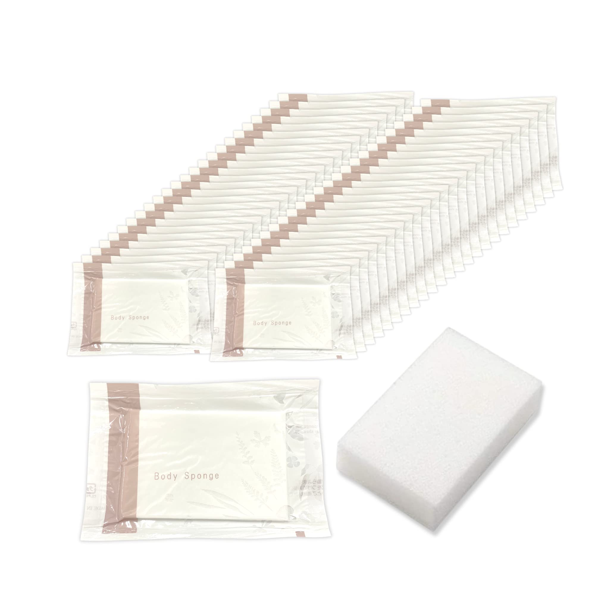 Amazon | ホテルアメニティ ボディスポンジ 使い捨て × 25個 〈 日本製
