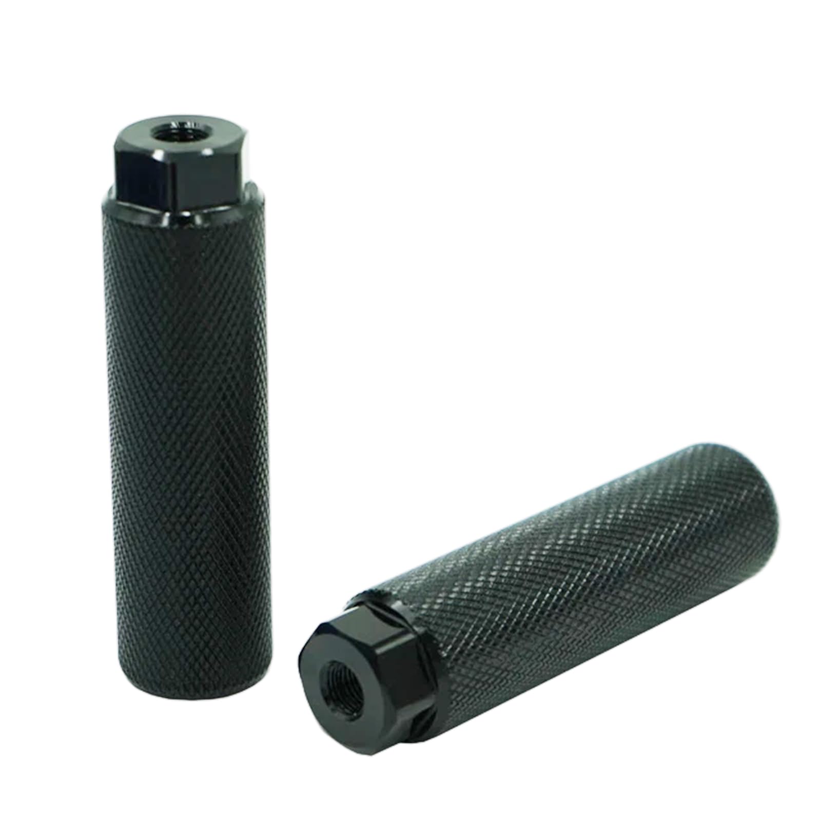 YMWALK Black Aluminum Alloy Bike Pegs 2 Pack –Anti-Slip Foot Pegs for Mountain and BMX Bikes – Compatible with 3/8 Inch Axles –Perfect Rear Stunt Pegs for Dirt Bike and Cycling Enthusiasts (Black)
