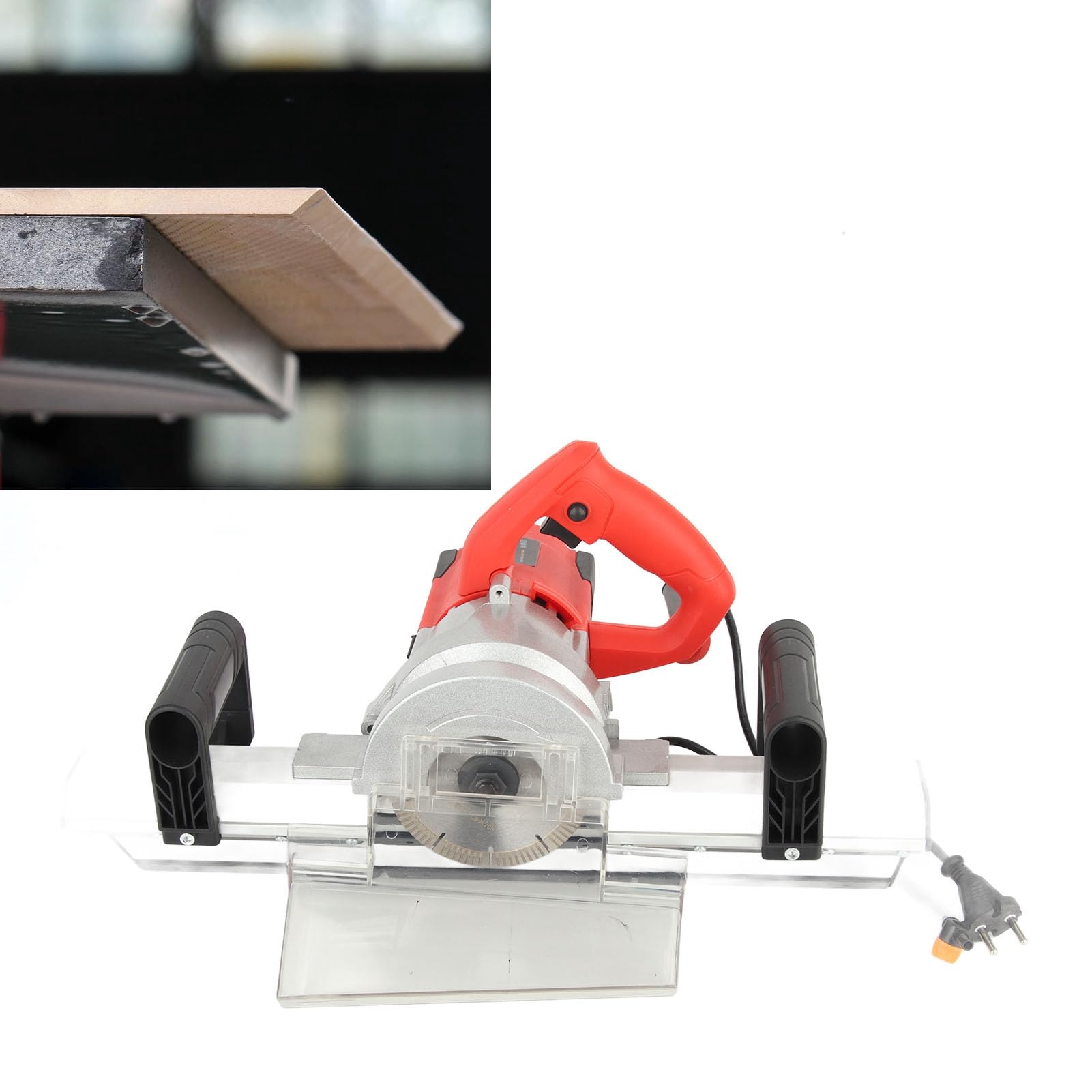 Coupeur de Biseau de Carrelage électrique, Machine de Chanfreinage de Carrelage à 45 Degrés avec Coupe-scie, Outil de Profilage de Bordure de Chanfreinage de Carrelage en (Prise