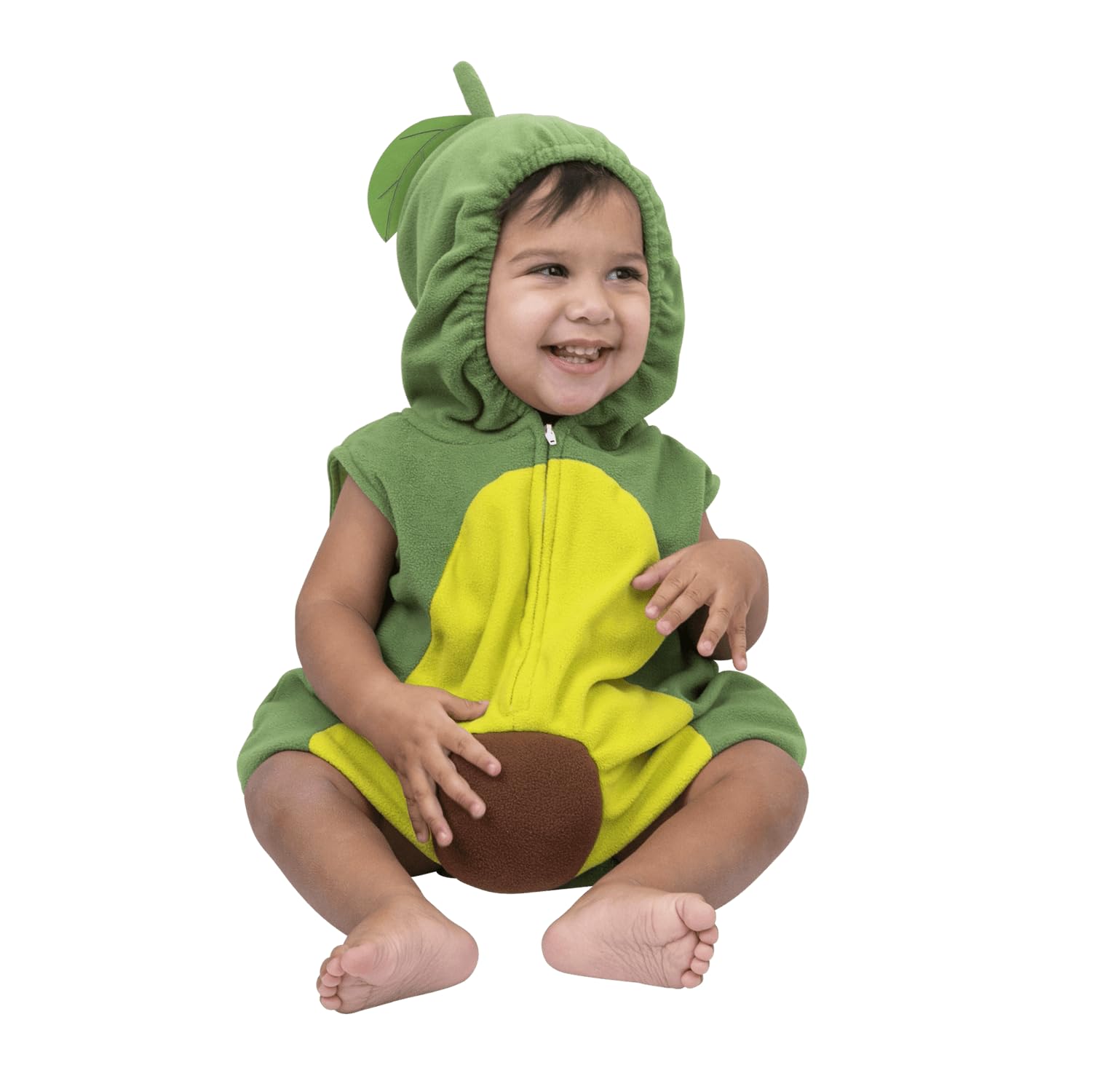 Dress Up America Avocado Costume for Babies - Baby Costumes for Halloween - Avocado Fruit Romper for Infants