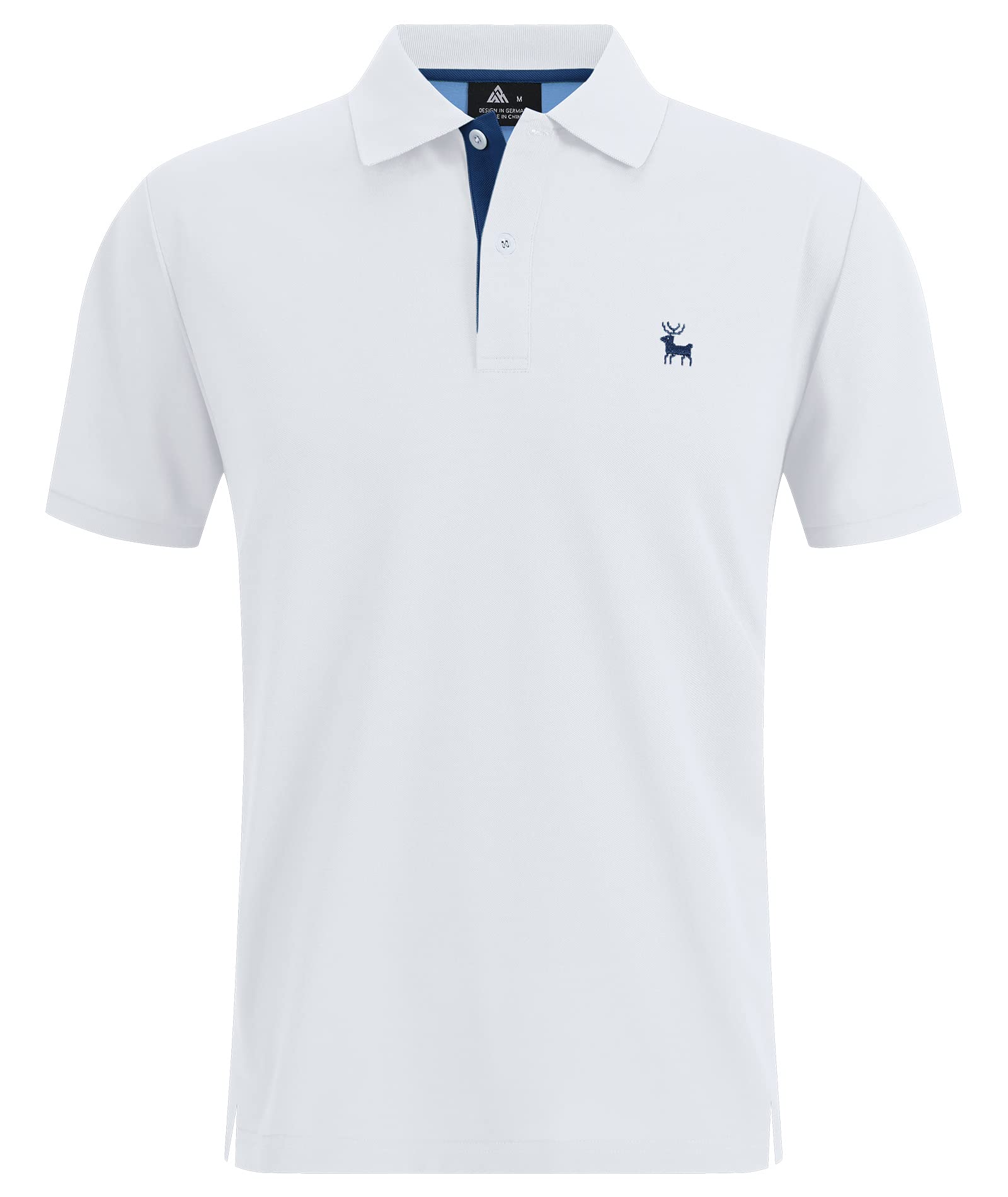SwissWell Polo Manga Corta para Hombre Polo Shirt de Secado Rápido Polo de Golf Verano Outdoor Transpirable Camisetas - 1