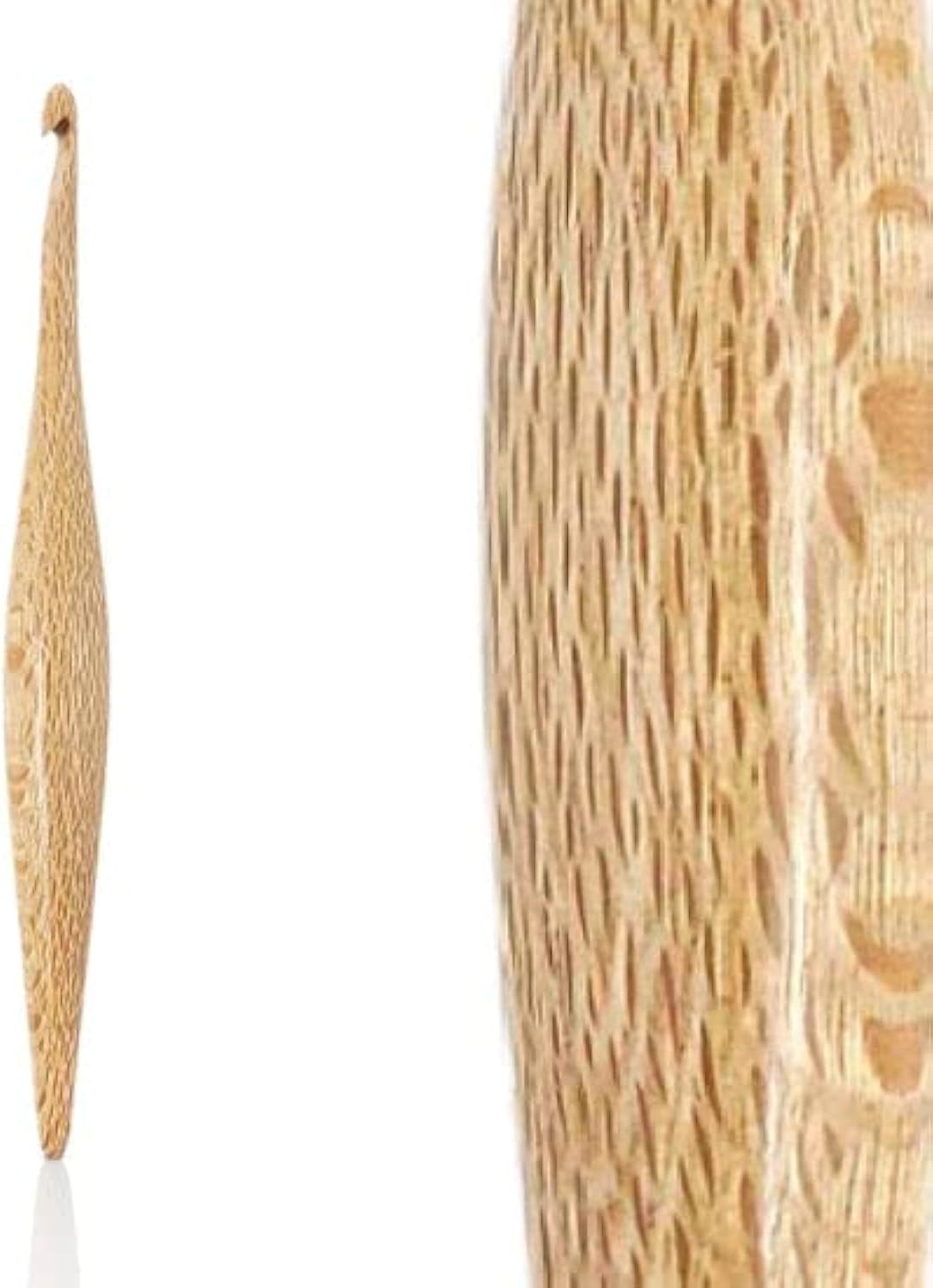 Furls Crochet Hook, Streamline Silver Oak, Ergonomic Handle Crochet Hooks 7" (Streamline Silver Oak, P - 10.00MM)