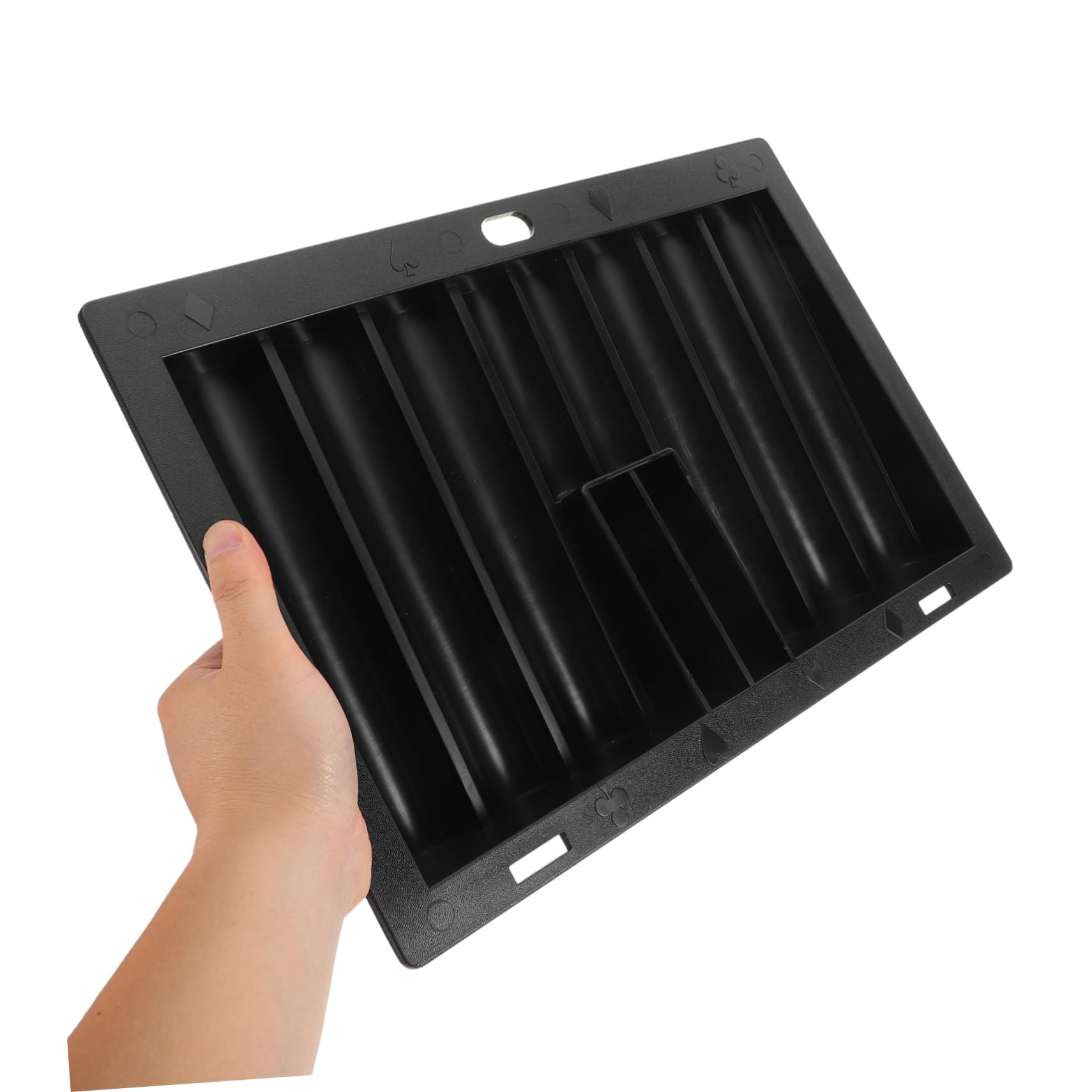 ERINGOGO Acryl Pokerchip Displaygehäuse mit Einzigartigem Design Kompakte Acryl Chipbox für 350stücke Chips für Poker und Brettspiele