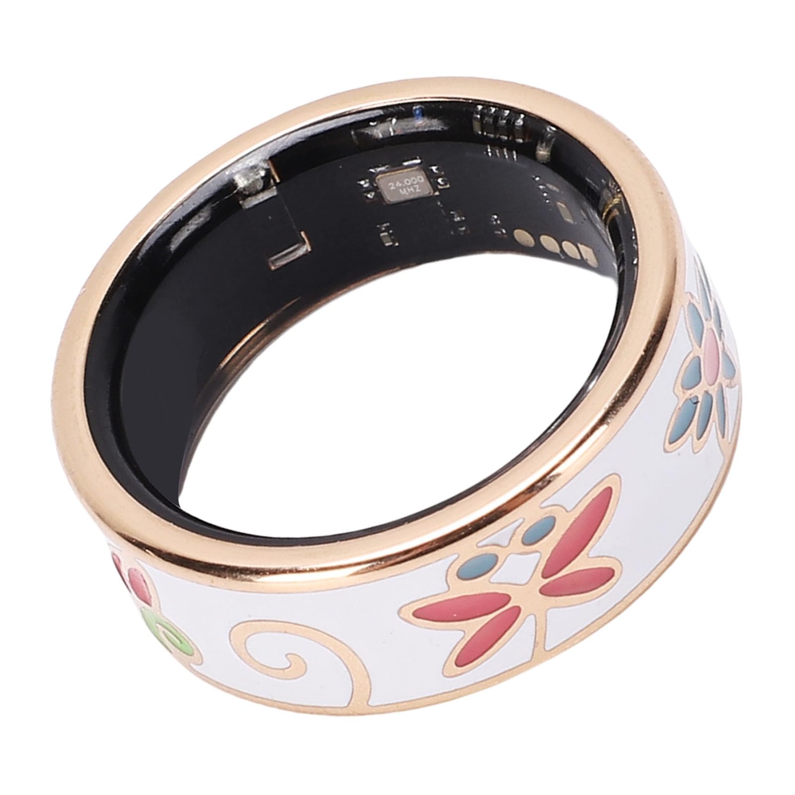 YUEHISY Smart Ring for Sleep Monitoring and Fitness, IP68 Smart Ring with Step Counting, Multi-Mode Activity Tracker with Magnetic Charging (6 ID: 16.5mm/0.64in, Circumference: 51.8mm/2.04in)