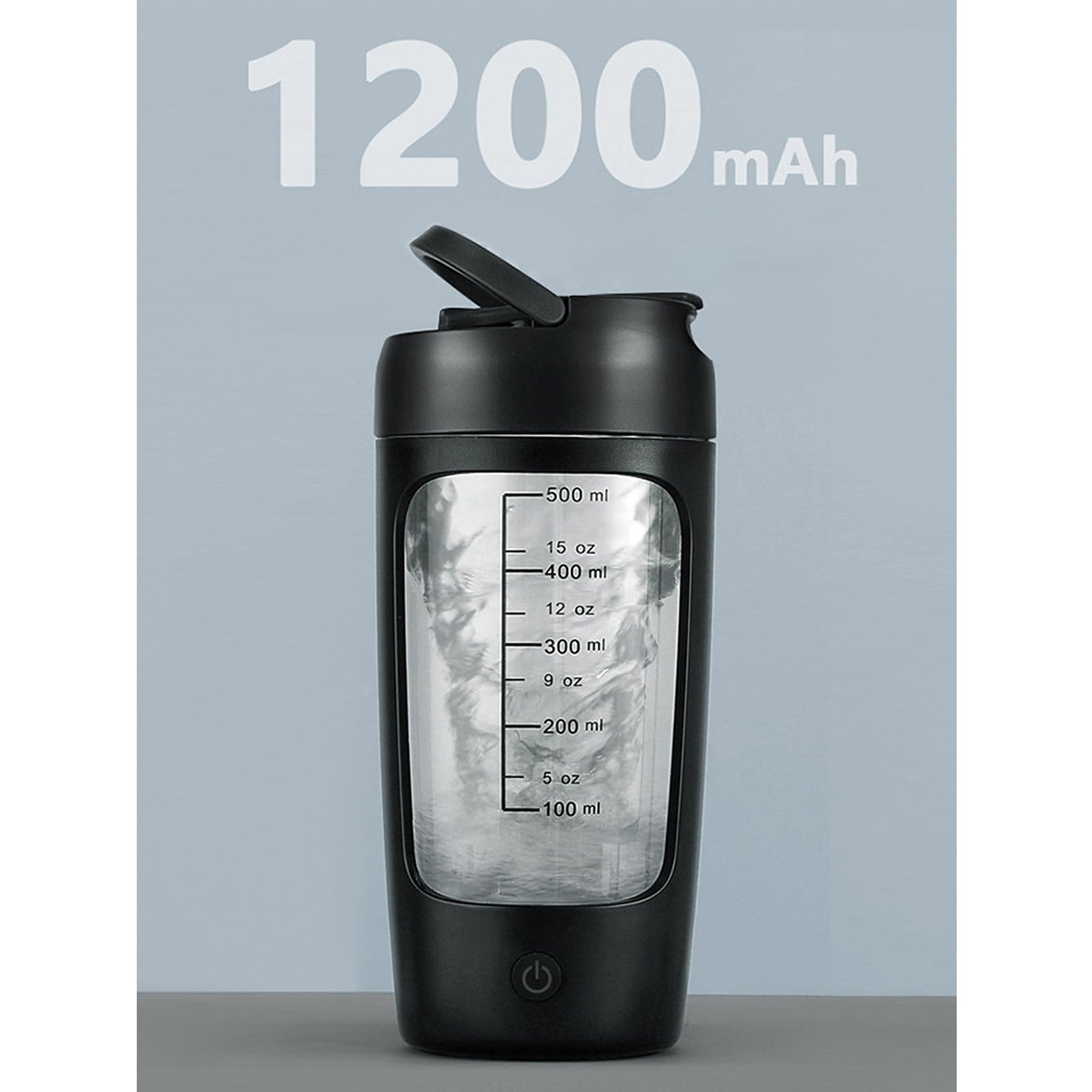 Shaker elettrico con scomparto in polvere 650ml Shaker Protein Shake ricaricabile Protein Mixer Shaker Proteine Shake Proteine Shake