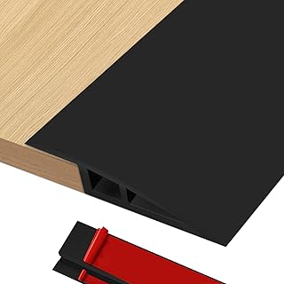 Vinyl Floor-Transition-Strip Door-Threshold 36 inch, 0.4'' Rise Thresholds Ramps for Doorways, Edge-Reducer Vinyl-Transition-Strip for Door/Floor(Black)
