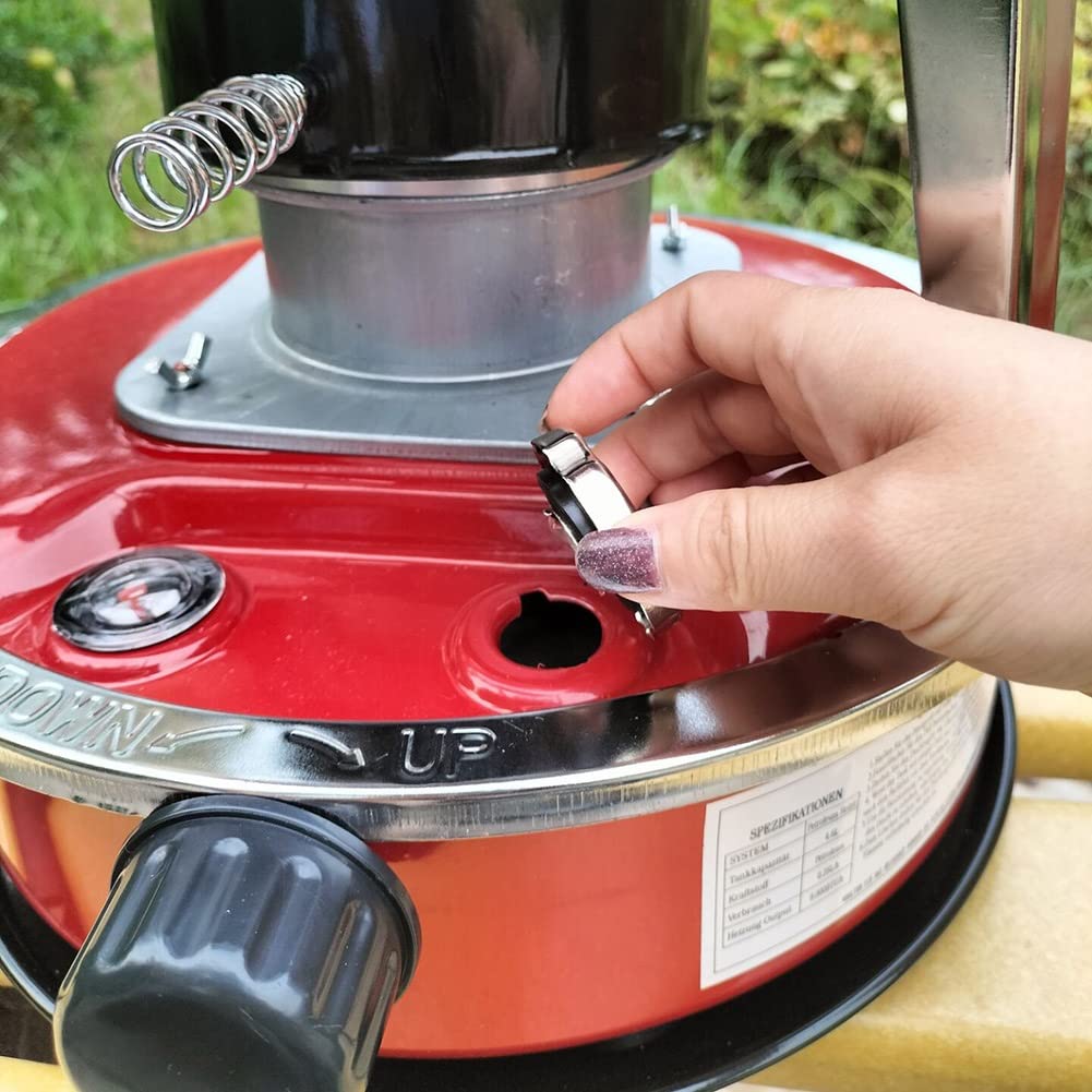 Kerosin-Herdbrenner zum Kochen, Leichter tragbarer Kerosin-Konvektions-Raumheizer, Campingkocher mit Tasche + 6 Dochten, 10000 BTU für Indoor-Deck, Eisfischen, Wärme-Kerosin-Heizung