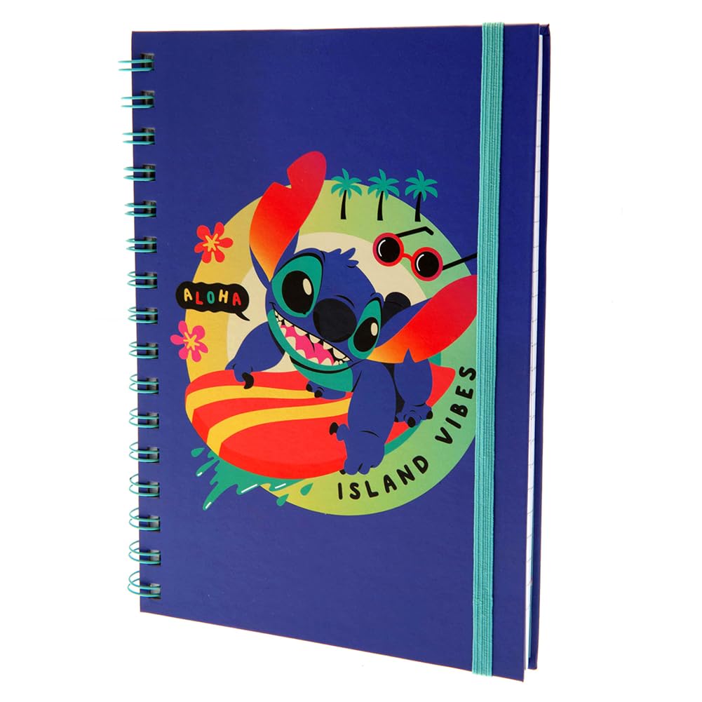 Pyramid International Disney Lilo and Stitch Wiro Notebook (Acid Pops Design) A5 Writing Book and Journal, Lilo and Stitch Gifts for Girls, Boys, Women and Men - Official Merchandise