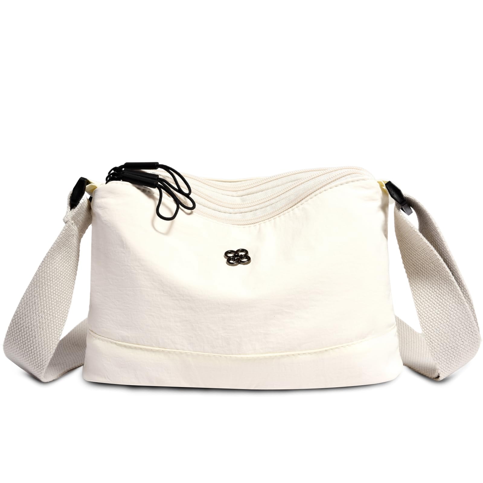 Eslcorri Crossbody Bags for Women, Small Shoulder Bag Nylon Simple Purse with Zipper, Lightweight Casual Mini Purse