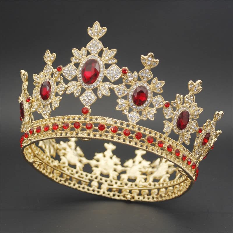Biżuteria do włosów Diadem z koroną dla kobiet Moda Kryształowa Tiara Korona na ślubne akcesoria do włosów Diadem królewski królowej ślubnej Biżuteria do włosów Diadem i korony ślubne Panna młoda,
