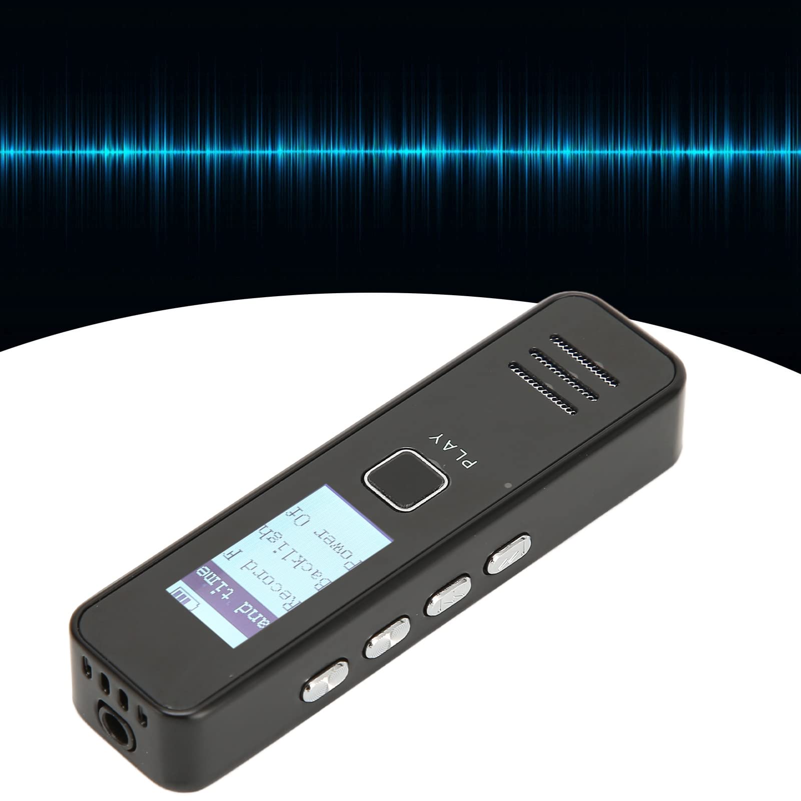 Asixxsix Registratore Vocale Digitale, Registratore Vocale da 32 GB con Riproduzione, Mini Dispositivo di Registrazione HD Portatile per Dittafono per Conferenze, Riunioni,