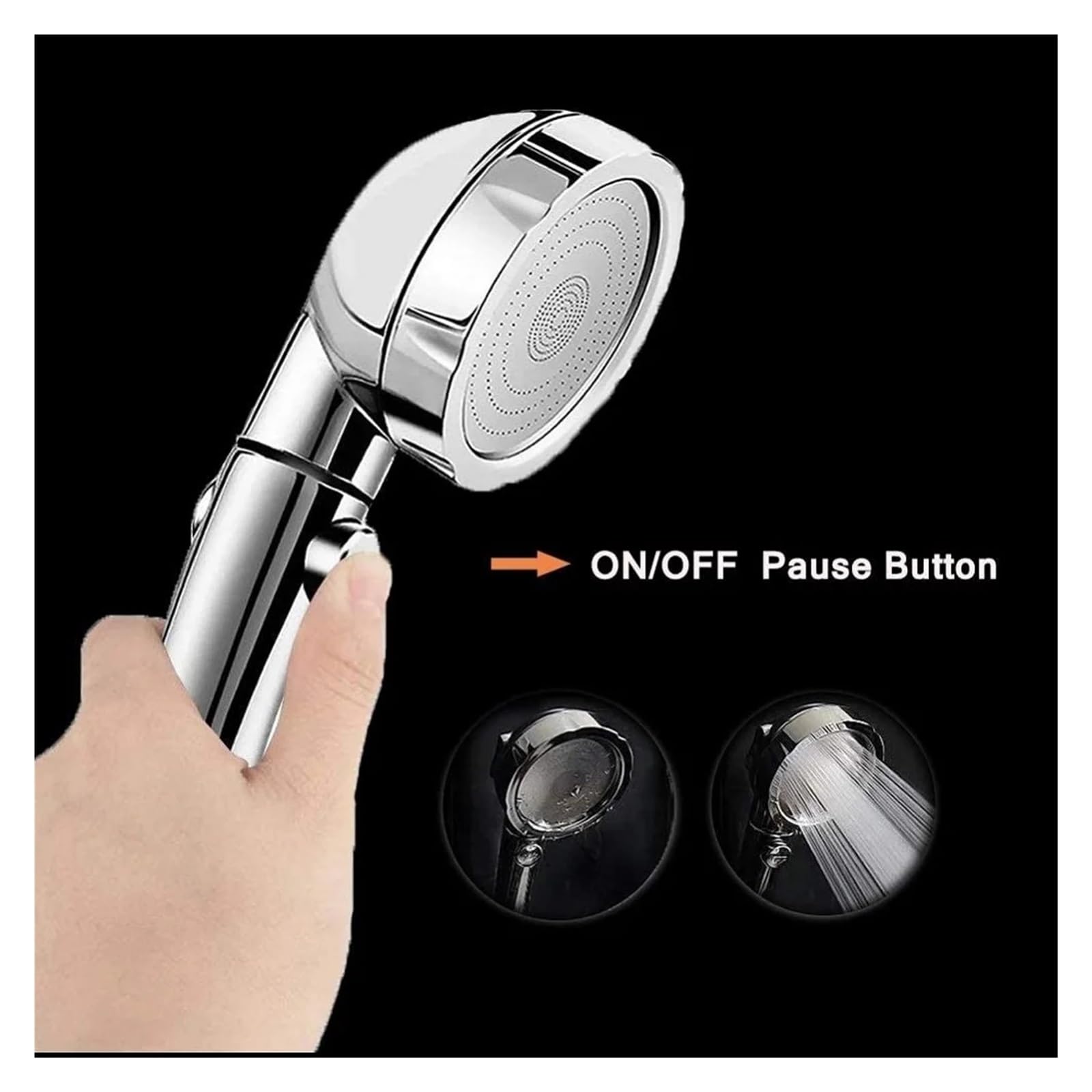 Pommeau De Douche, 3 Modes De Pluie Haute Pression, Universel