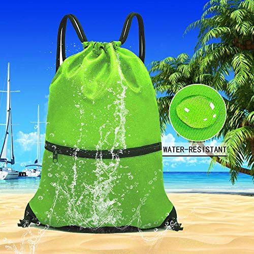 Image of HOLYLUCK Drawstring Backpack Bag Sport Gym Sackpack
