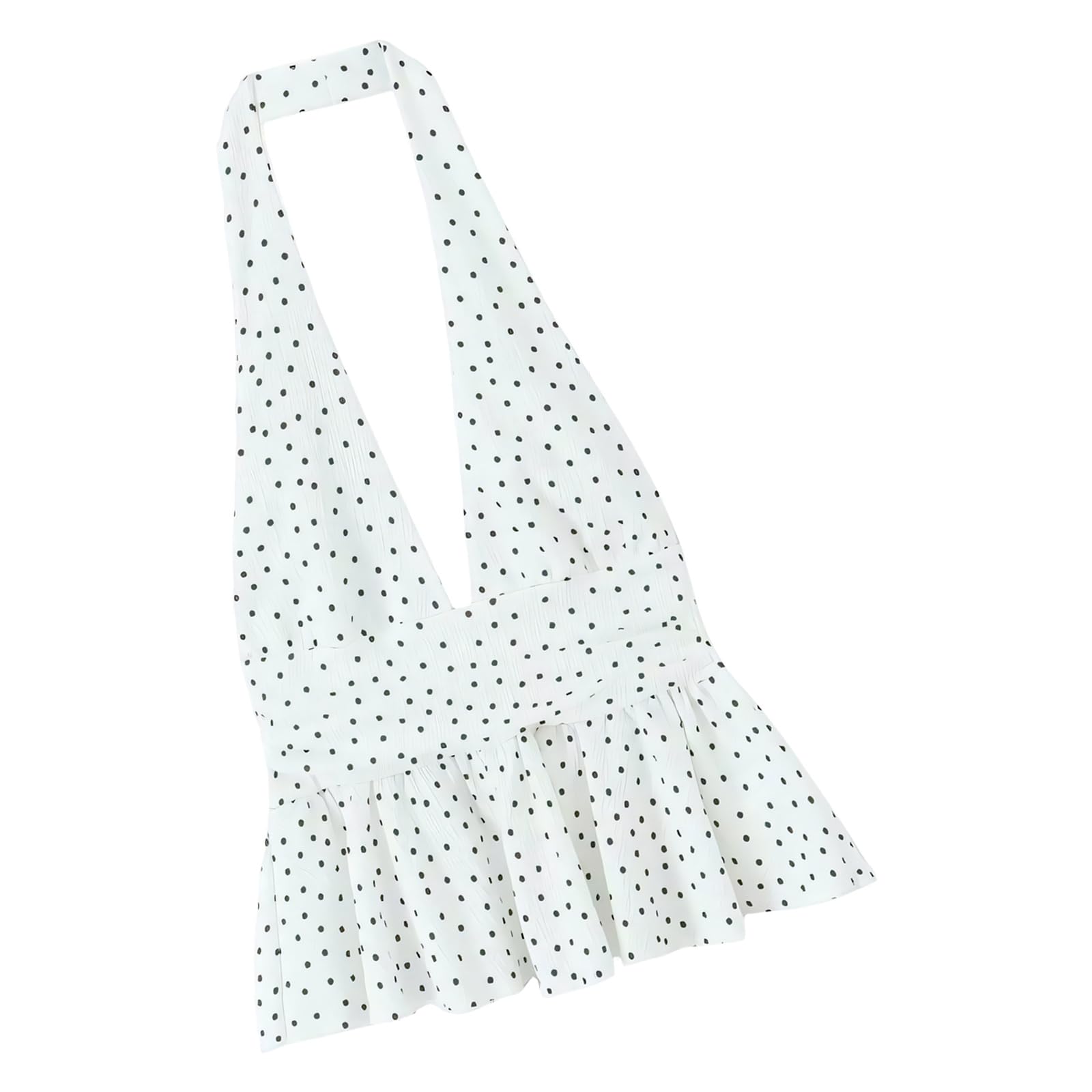 Top da donna con scollo a V e orlo increspato peplo per uscire crop top estati per uscire top per le donne
