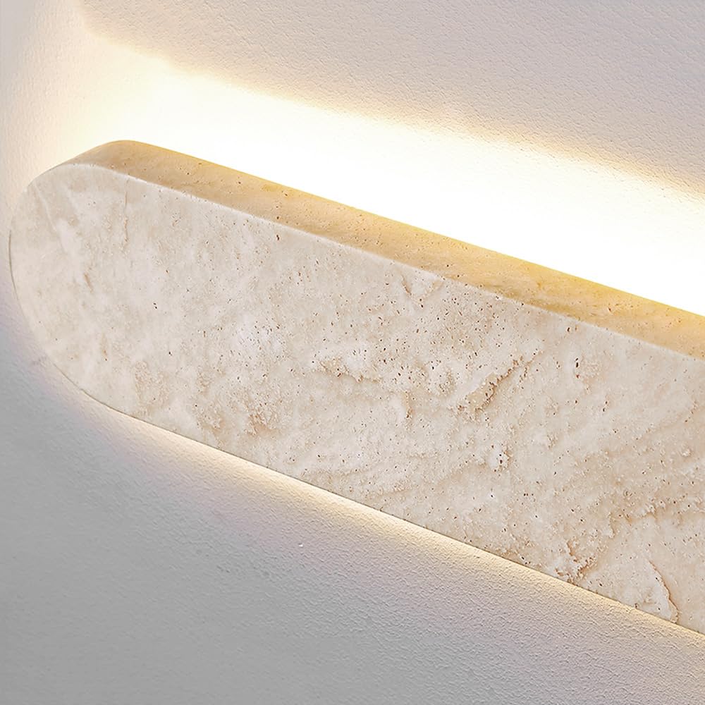 Lampa ścienna nowoczesna dekoracja liniowy długi pasek zewnętrzny kamień naturalny marmurowa lampa do montażu na patio drzwi garaż podwórko hotel