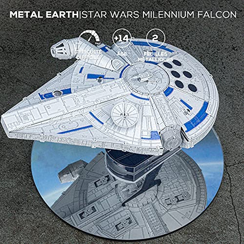 Kit Modelo 3D Metal Lando Calrissian Millennium Falcon miniatura 5