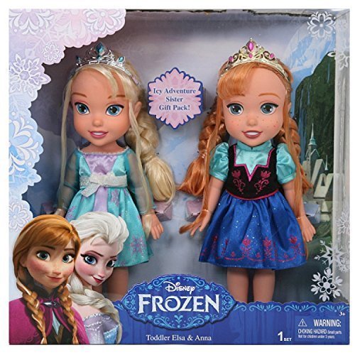 disney frozen deluxe toddler elsa and anna dolls