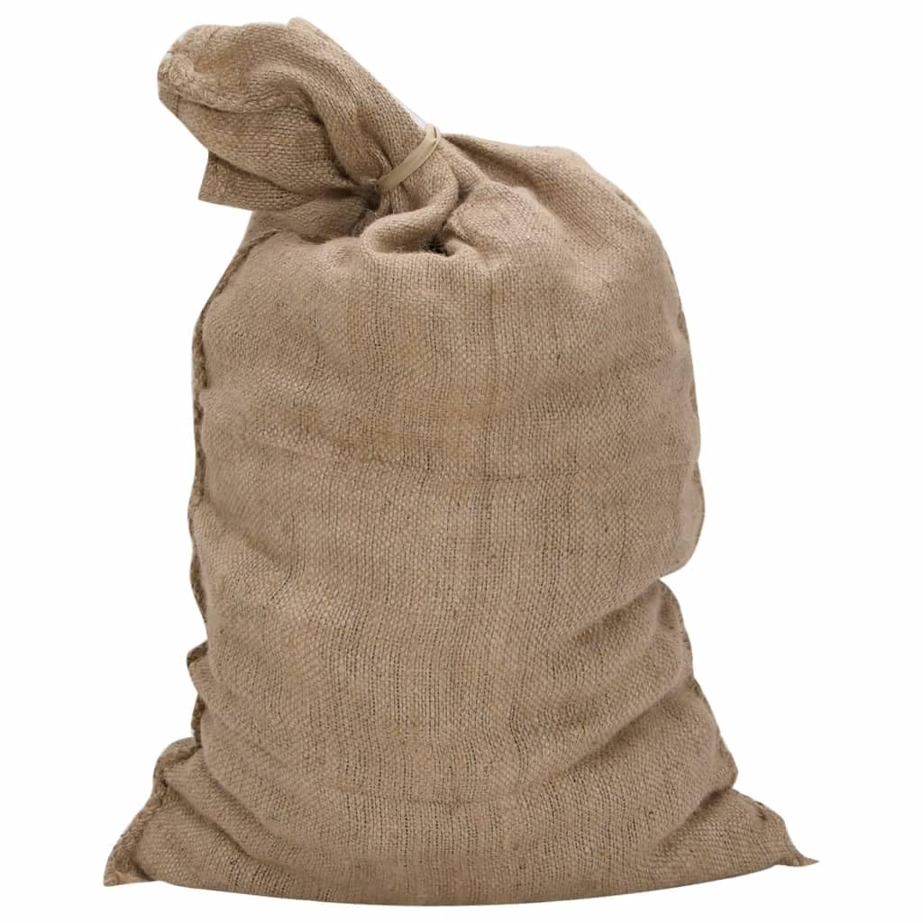 Lot de 10 sacs en jute - 60 x 105 cm - 100 % jute - 340 g/m² - Pour la maison et le jardin