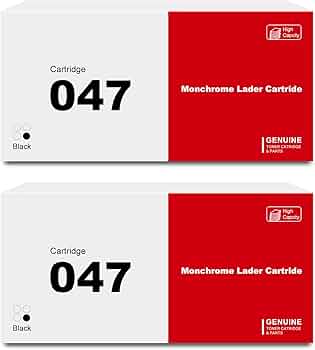 Amazon.co.jp: 047 ブラックトナーカートリッジ 2個パック Canon CRG