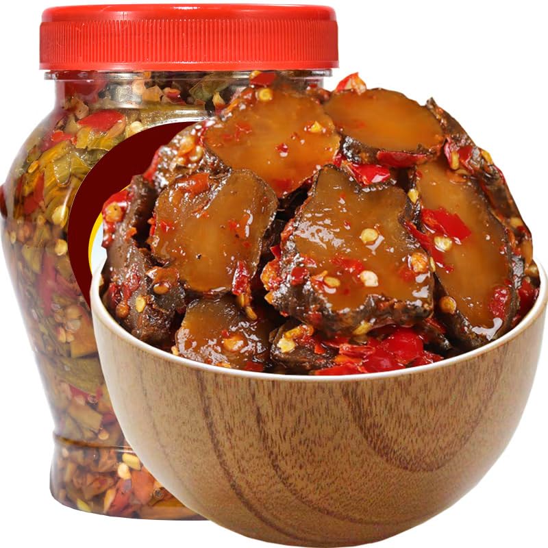 XIANWENCHEN 辣小董 剁椒洋姜 下饭菜 咸菜 腌菜 榨菜 泡菜 Chinese food pickles 中国食品 458g/瓶（新老包装交替发货）