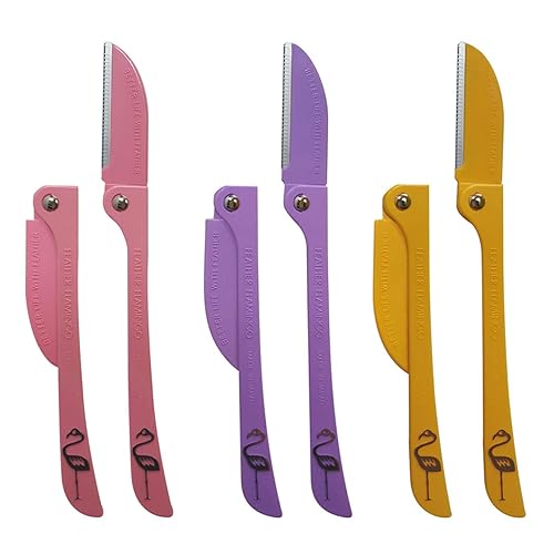 Miniatura 2 de Maquinilla de afeitar de retoque facial de flamencos de plumas 48 piezas