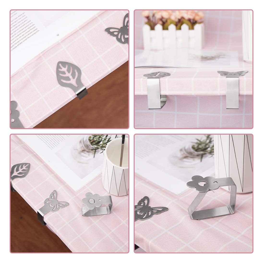 Fermatovaglia A Forma Di Pesce In Acciaio - 6 Pezzi Per Esterni, Picnic E Giardino - Foto 14