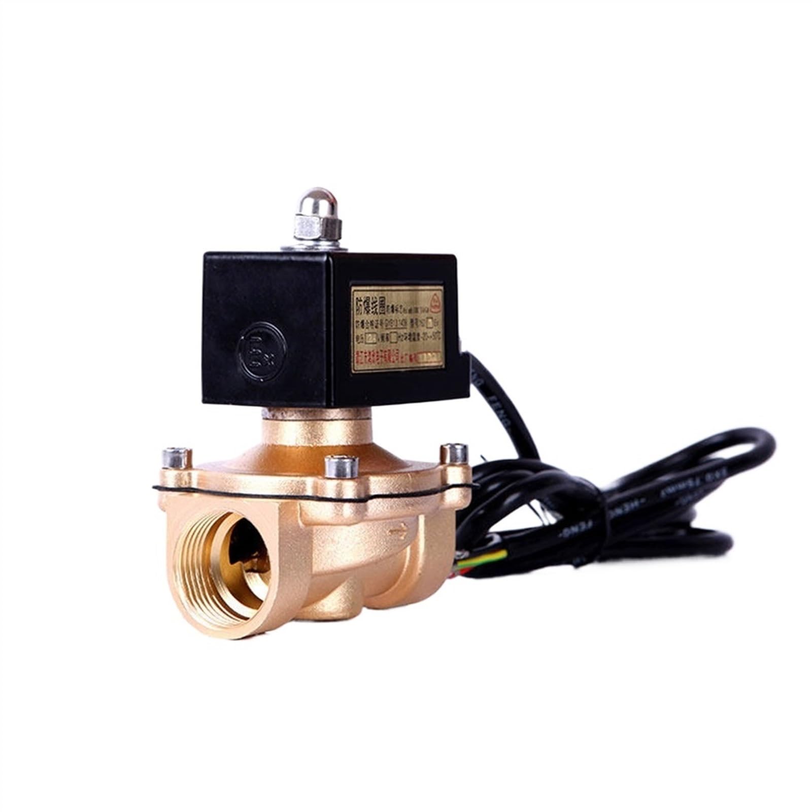 Zdeswaa 3/4 1/2" " 1" Explosion Proof Solenoid Valve Normally Closed Natural Gas Valve Solenoid Control Valve(",G_24vdc)