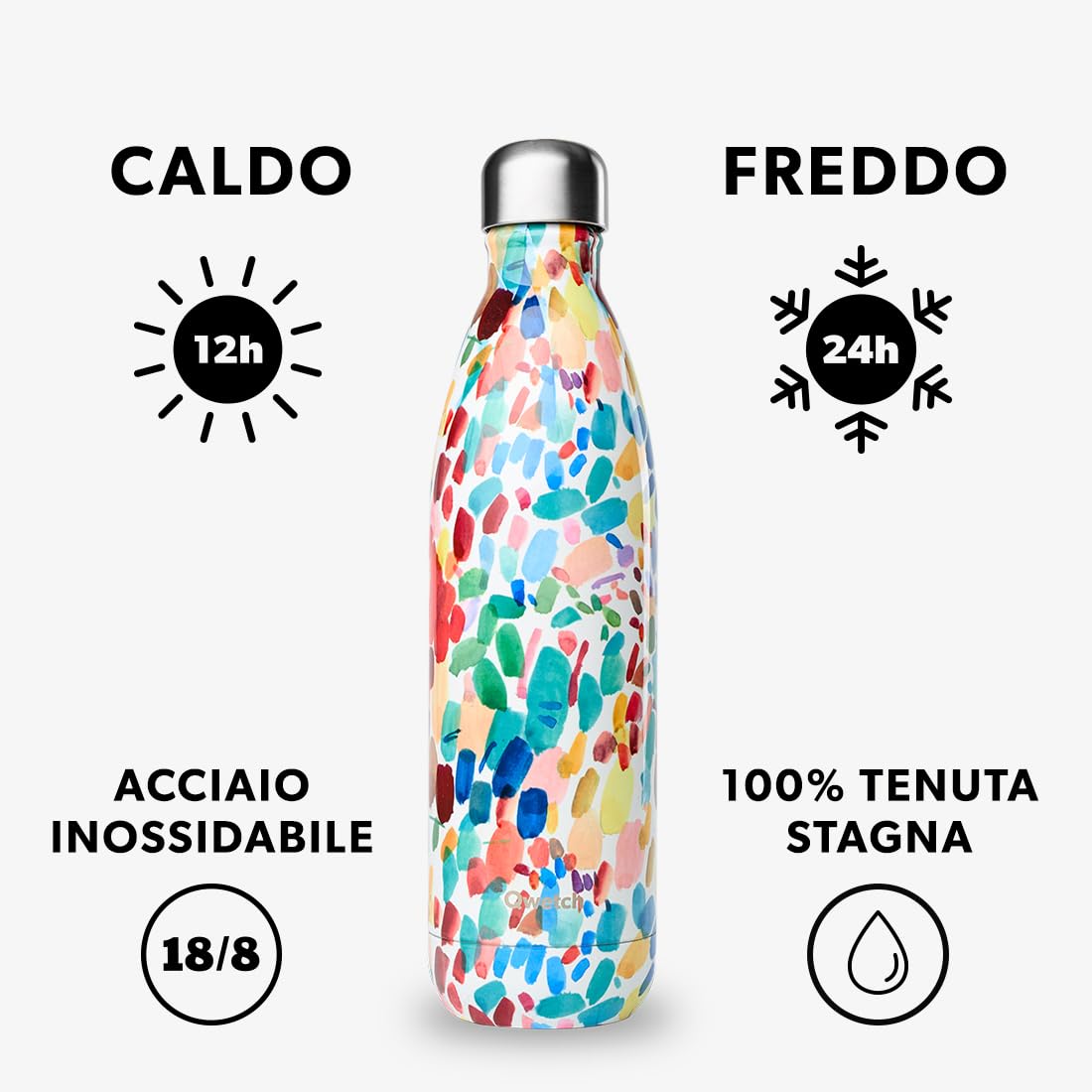 Qwetch - Bottiglia termica Arty 750 ml