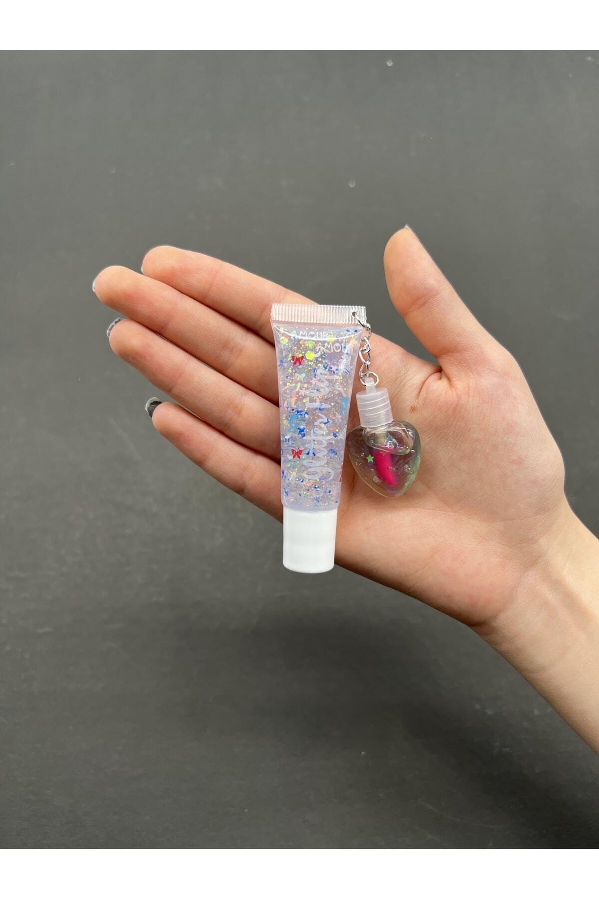 Hb Tasarım 3'Lü Lip Gloss Mini Kalpli Lipgloss A Serisi, serashnehb16
