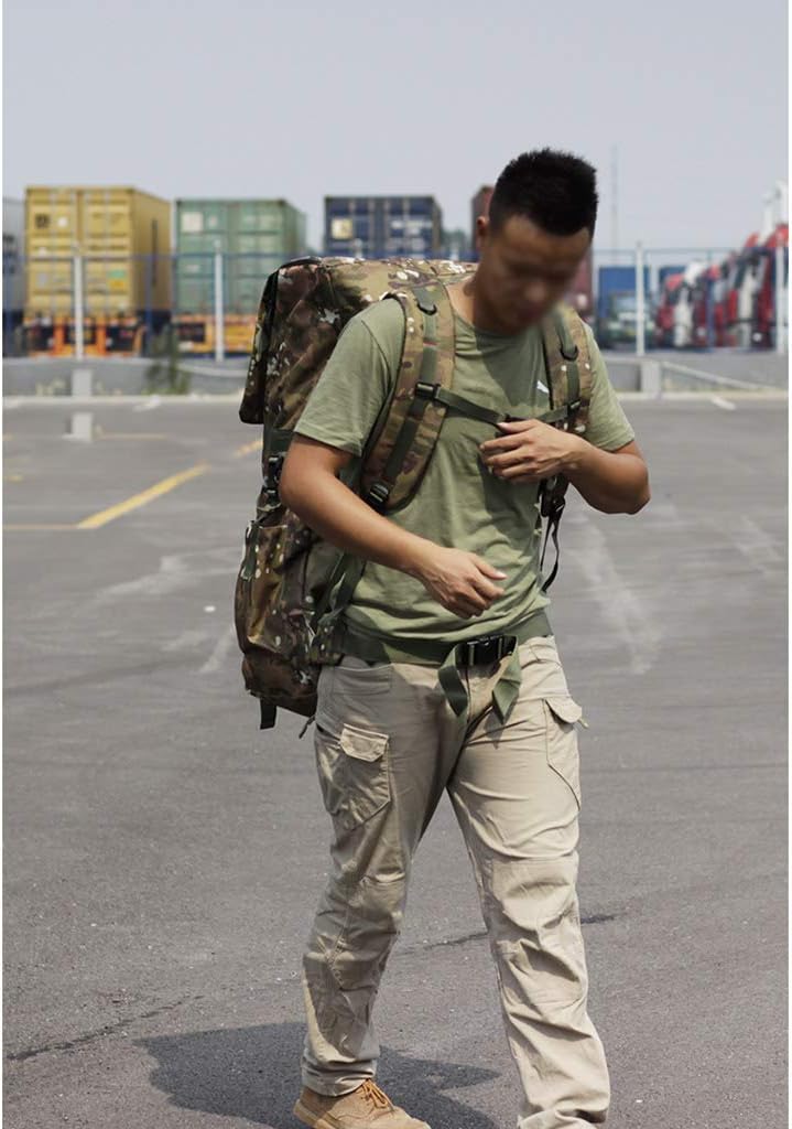 120L Tactical Hiking Daypack, large capacity,Hiking Backpack for Outdoor Camping,Widened shoulder strap design to relieve stress for Climbing Camping Touring,A : Sports & Outdoors