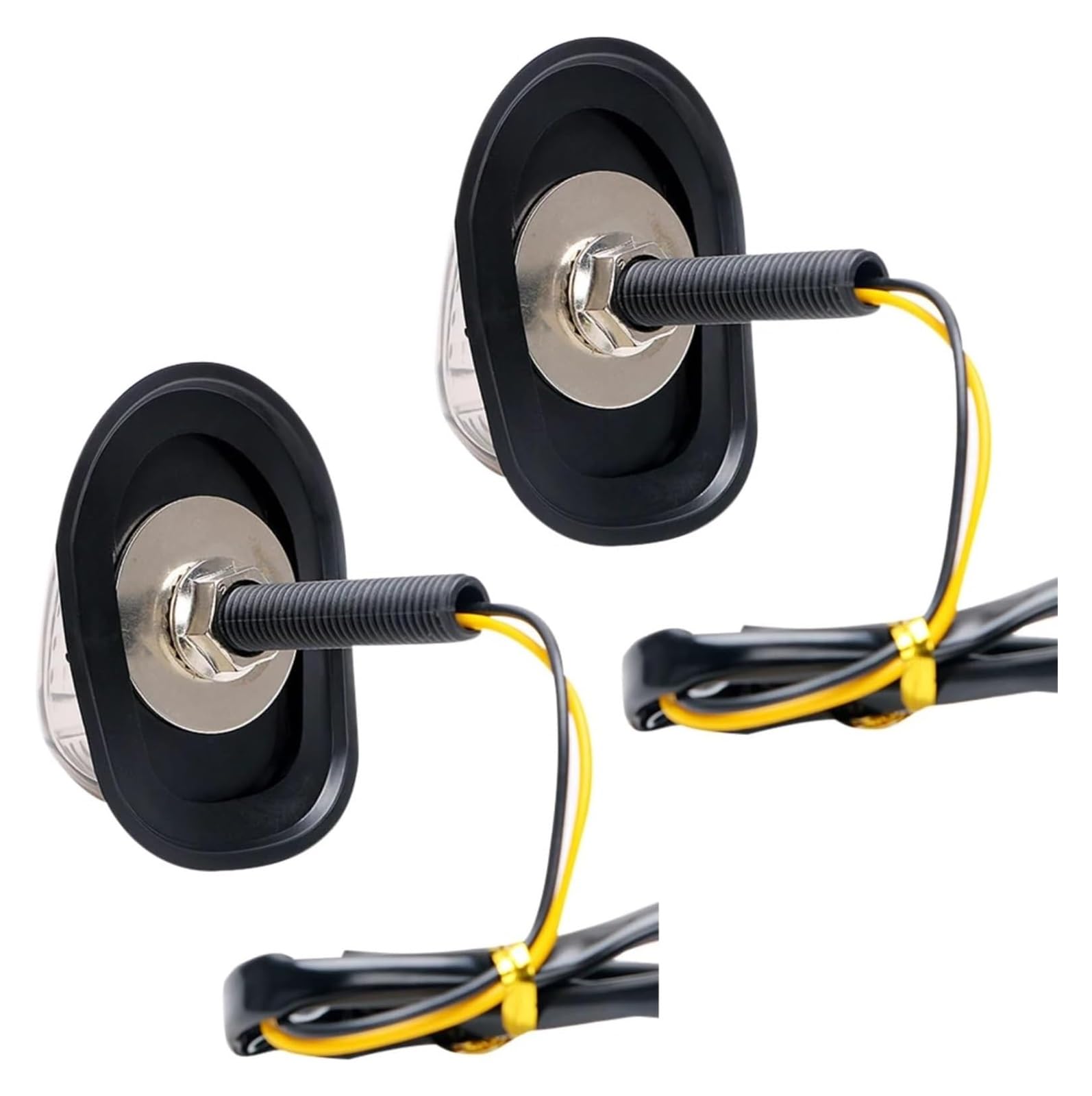 Indicatore Direzione Anteriore 12V Moto Freccia Spia di Direzione Scooter Indicatori Luci Ambra