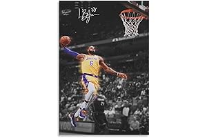 LeBron James Lakers Poster Canvas Wall Art - Bring the Excitement Home