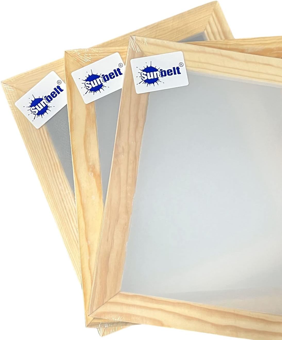 SUNBELT Sift Screen Frames, Set of 3, 14x16 Wood Frames With 74, 96 and 230 Mesh