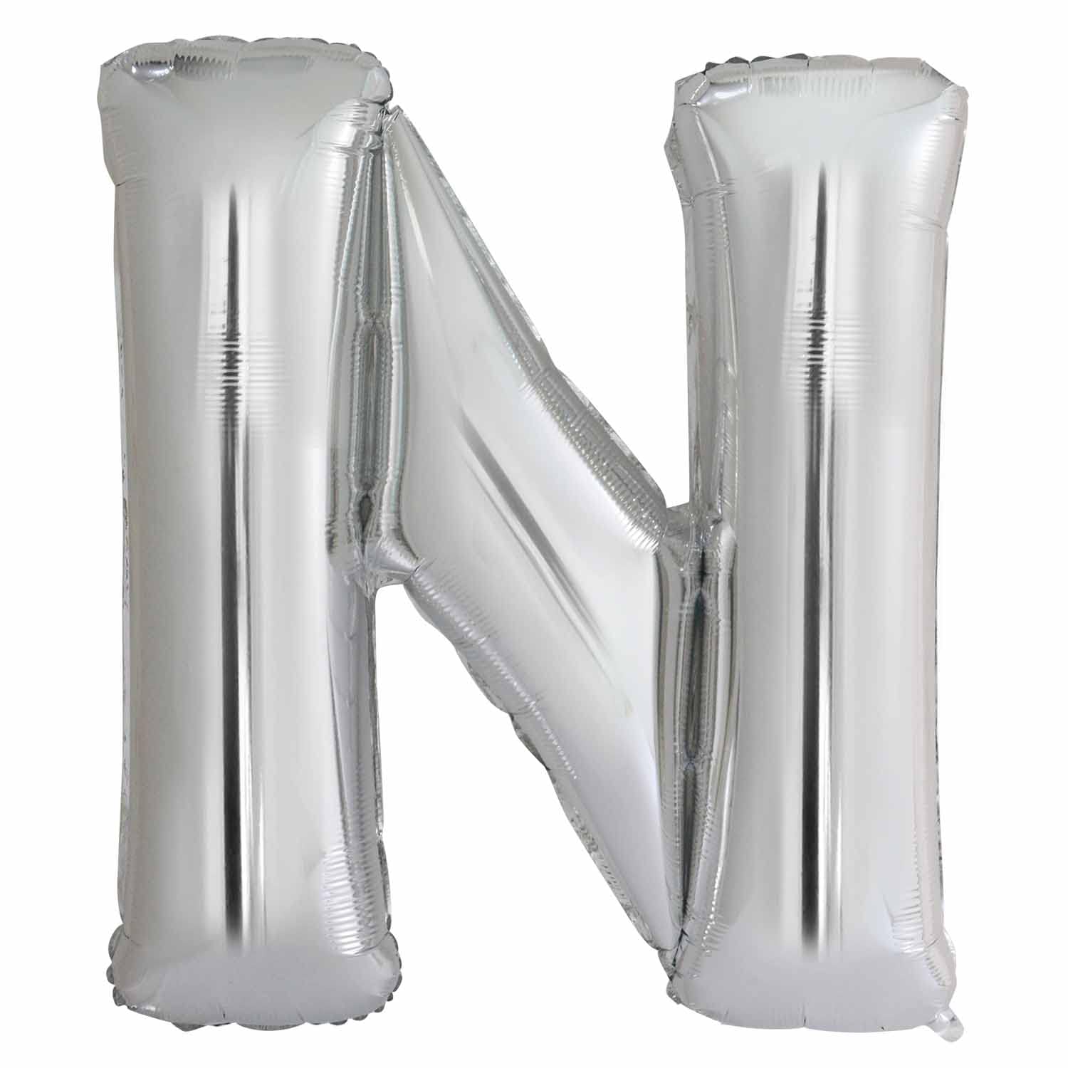 Large Letter 'N' Silver