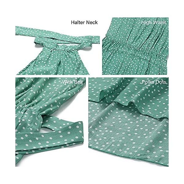 PRETTYGARDEN-Womens-Casual-Halter-Neck-Sleeveless-Floral-Long-Maxi-Dress-Backless-Loose-Ruffle-Sundress-with-Belt PRETTYGARDEN Women’s Casual Halter Neck Sleeveless Floral Long Maxi Dress Backless Loose Ruffle Sundress with Belt (Black,Medium)