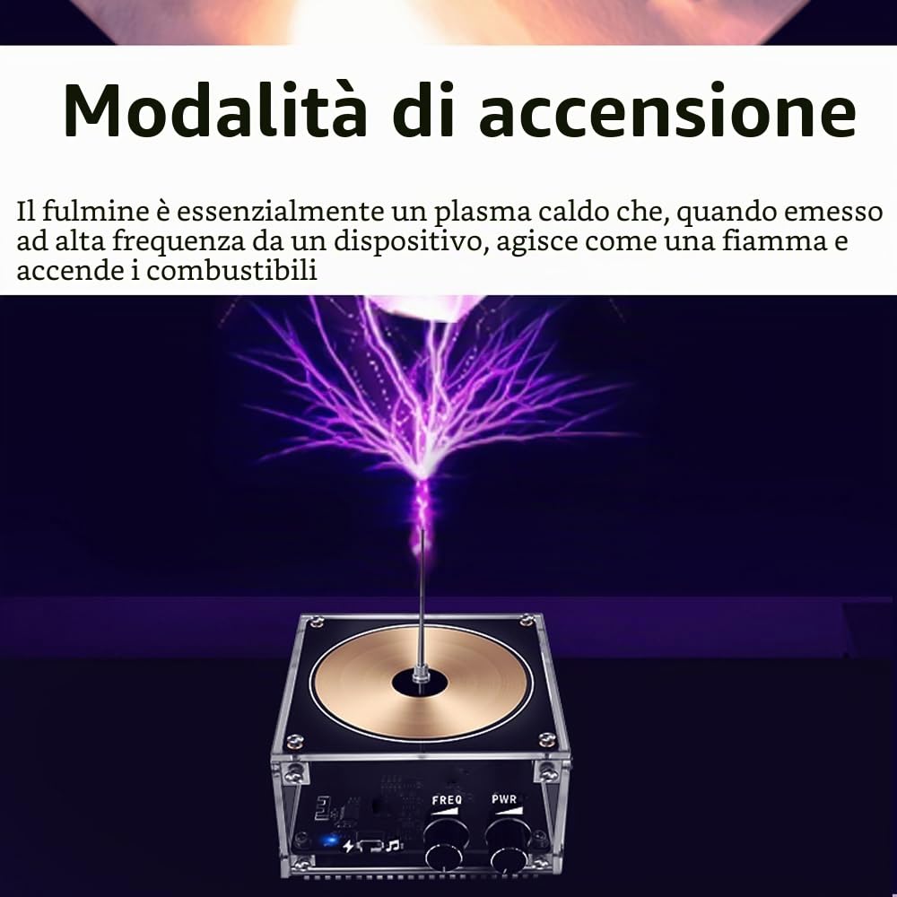 Versione BT, elettronica multifunzionale, telefono cellulare, modulo bobina Tesla, flash artificiale, generatore di arco elettrico, trasmissione del suono senza fili, S sperimentale