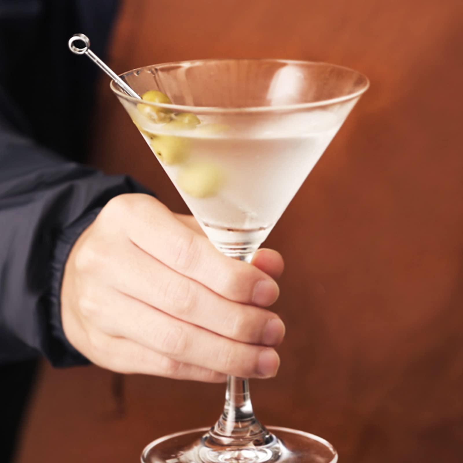 WAYUTO 8 Stuzzicadenti Da Cocktail A Forma Di Topo In Acciaio Inox Con Supporto A Formaggio, 8,9 Cm, Per Antipasti E Frutta