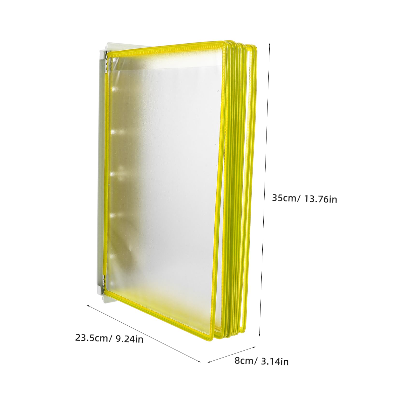 Ciieeo File Folder Organizer: Wall Hanging 10 Pocket A4 Document Holder Paper Folder Rack for Office Educational Use