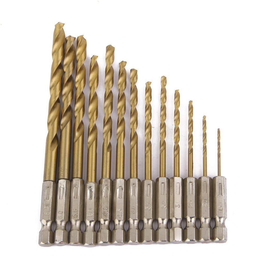 JERN Steel Hex Shank Quick Change Cobalt Drill Multi-Bits - Set of 13 (B09V84F5YV) Amazon Price History, Amazon Price Tracker