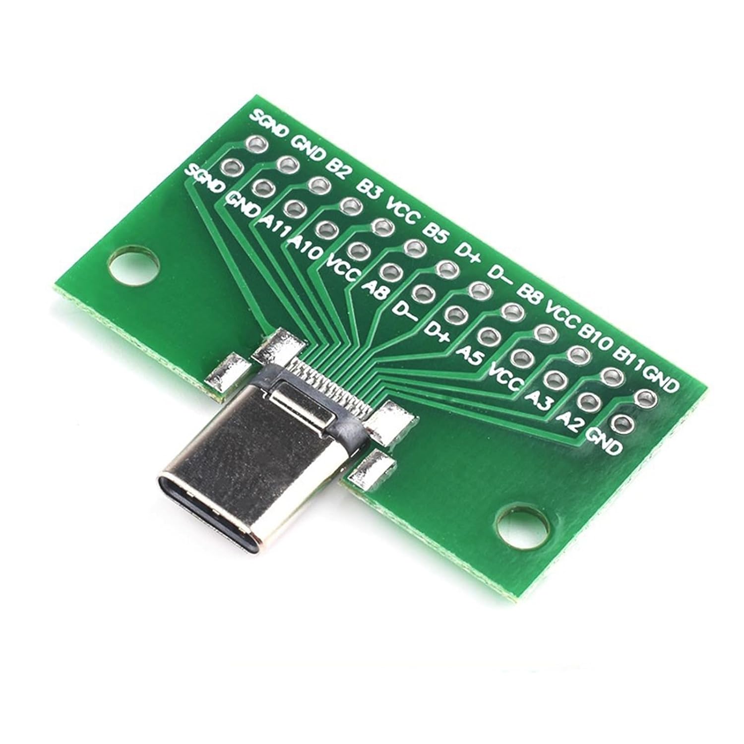 Type-C Male to Female USB 3.1 Test PCB Board Adapter Type C 24P 2.54mm Connector Socket for Data Line Wire Cable Transfer | Male Female