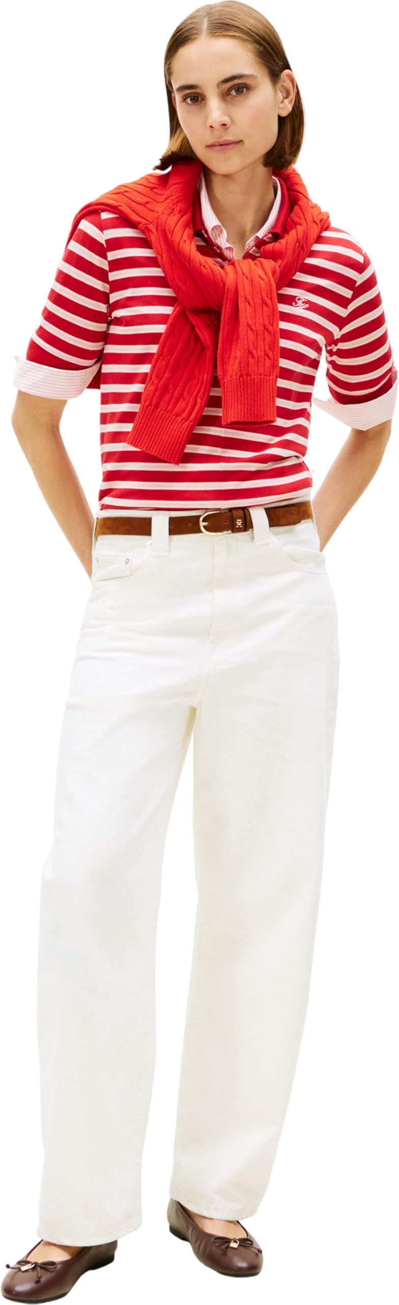 Tommy Hilfiger Kobiety Hilfiger Smooth Lthr Ballet Fw0fw09006Baleriny