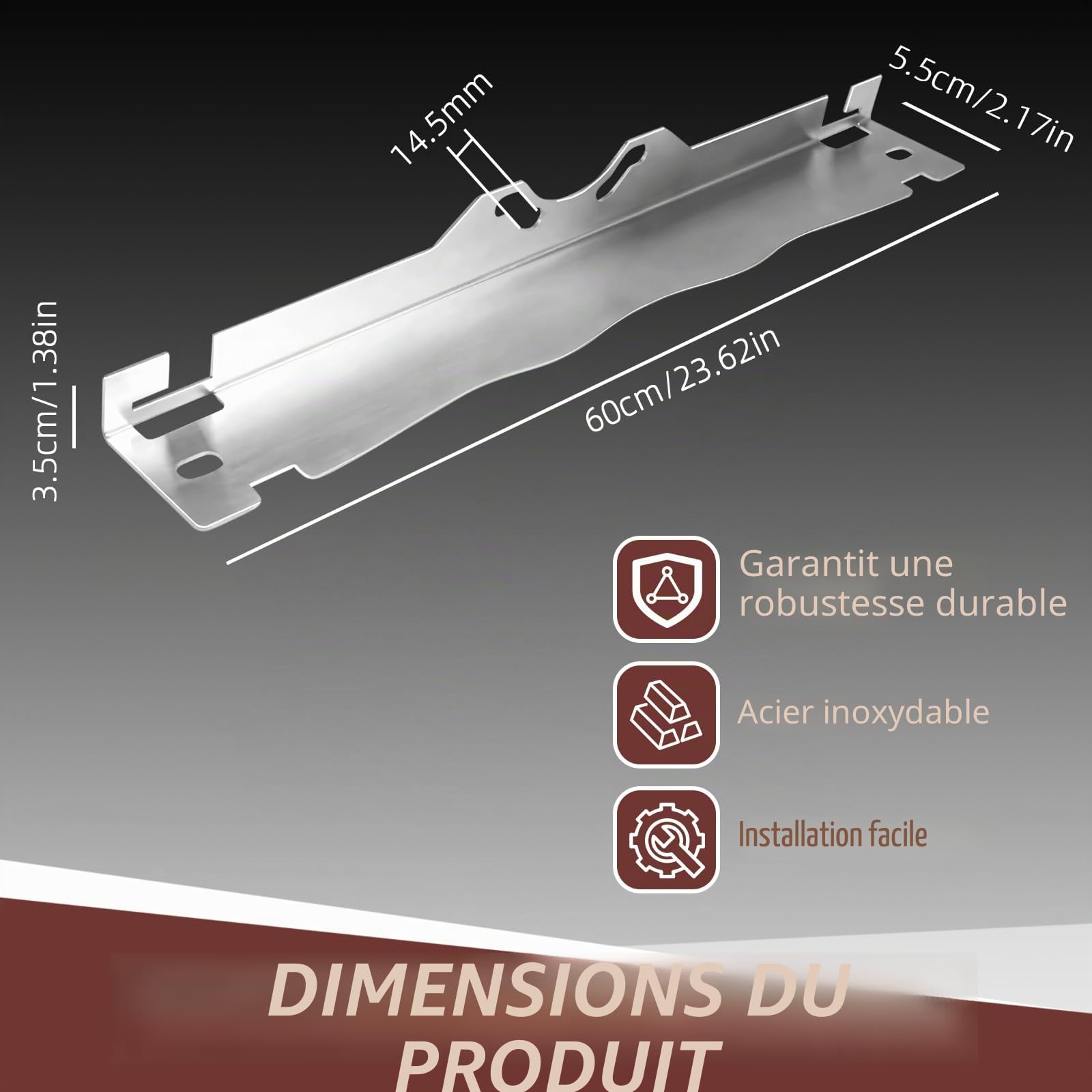 LIROPAU Outil de Parallélisme des Roues Paquet de 2 Plaques d'outils d'alignement des Orteils Robustes, d'outils d'alignement de Roues en Acier Inoxydable pour Voitures, Utilitaires & Camions